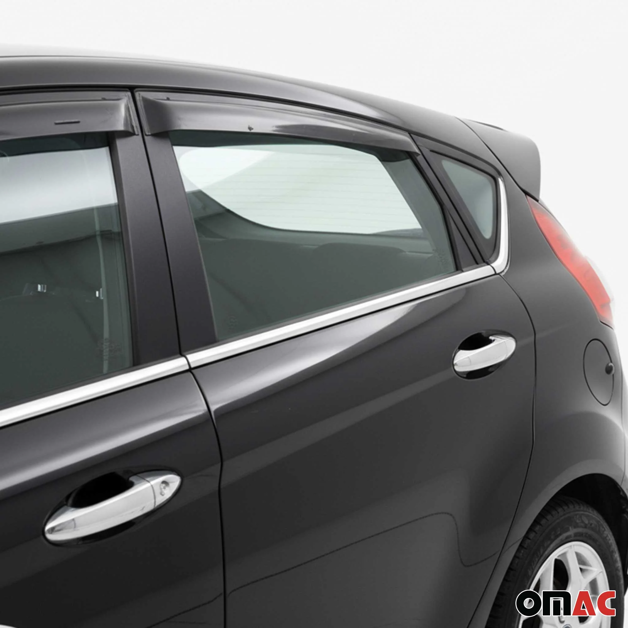2011-2019 Ford Fiesta Window Molding Trim Streamer Stainless Steel Silver 8 Pcs - Image 3