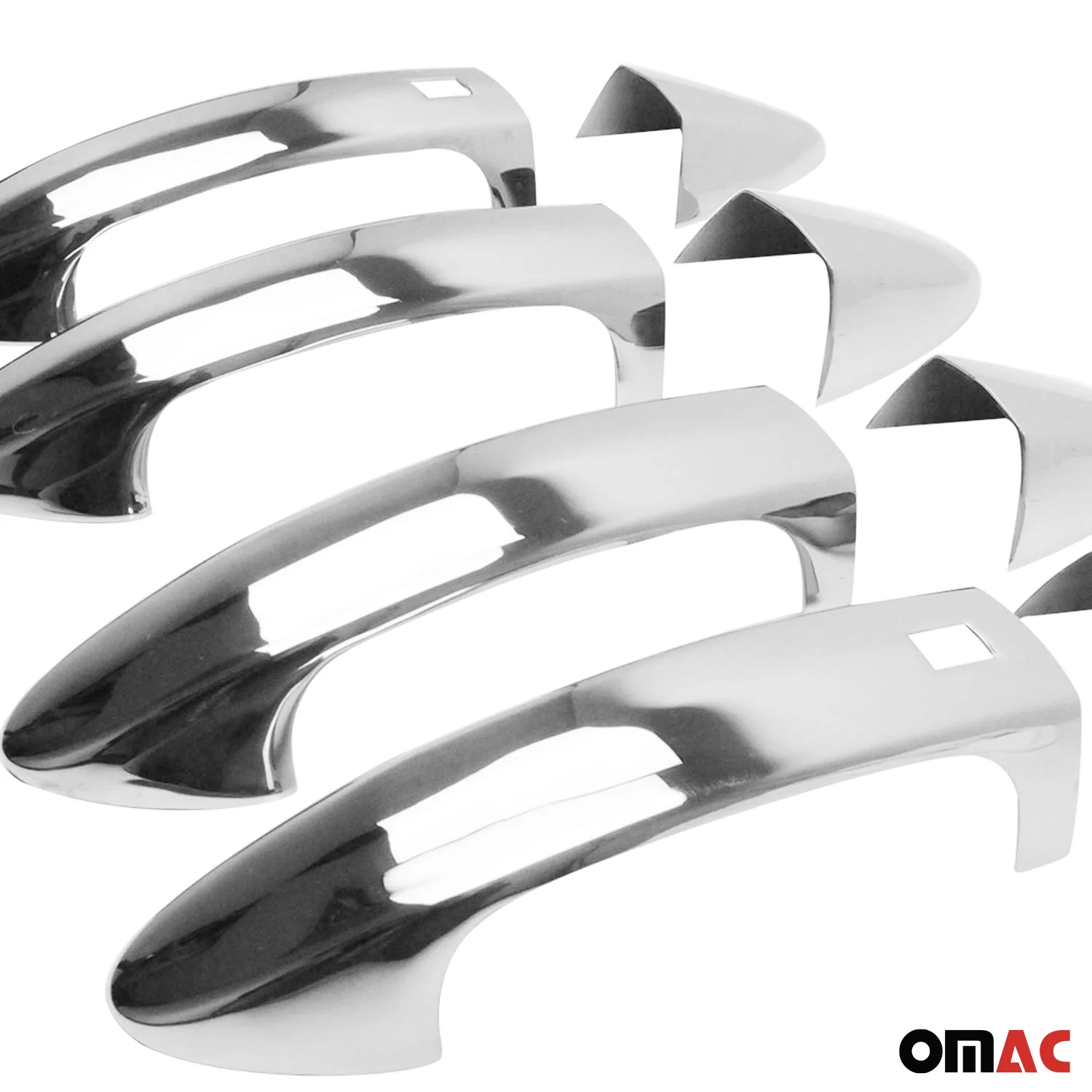 2011-2019 Ford Fiesta Car Door Handle Cover Protector Stainless Steel Chrome Keyless - Image 5