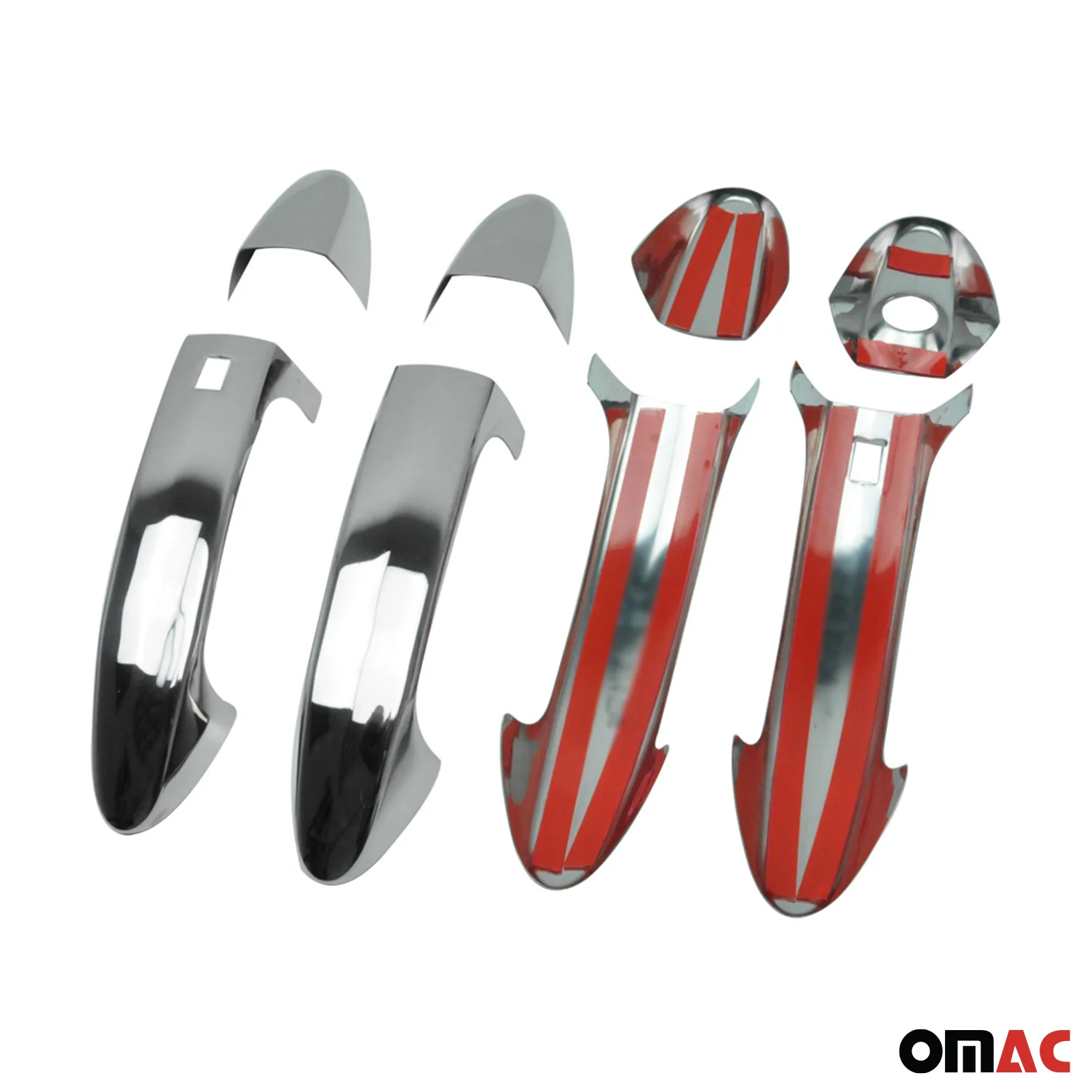 2011-2019 Ford Fiesta Car Door Handle Cover Protector Stainless Steel Chrome Keyless - Image 7