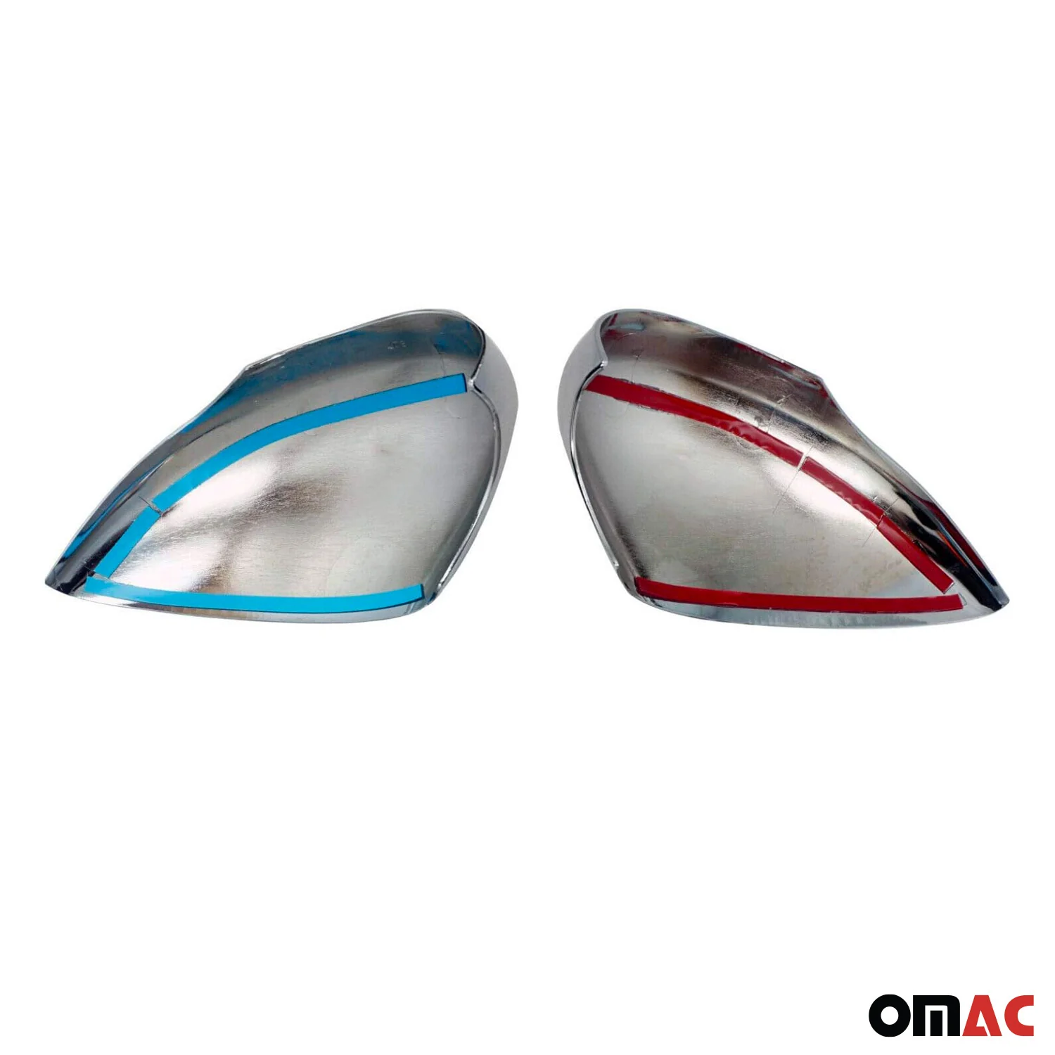 2011-2019 Ford Fiesta / B-Max Side Mirror Cover Caps Chrome Stainless Steel Silver 2Pcs - Image 3