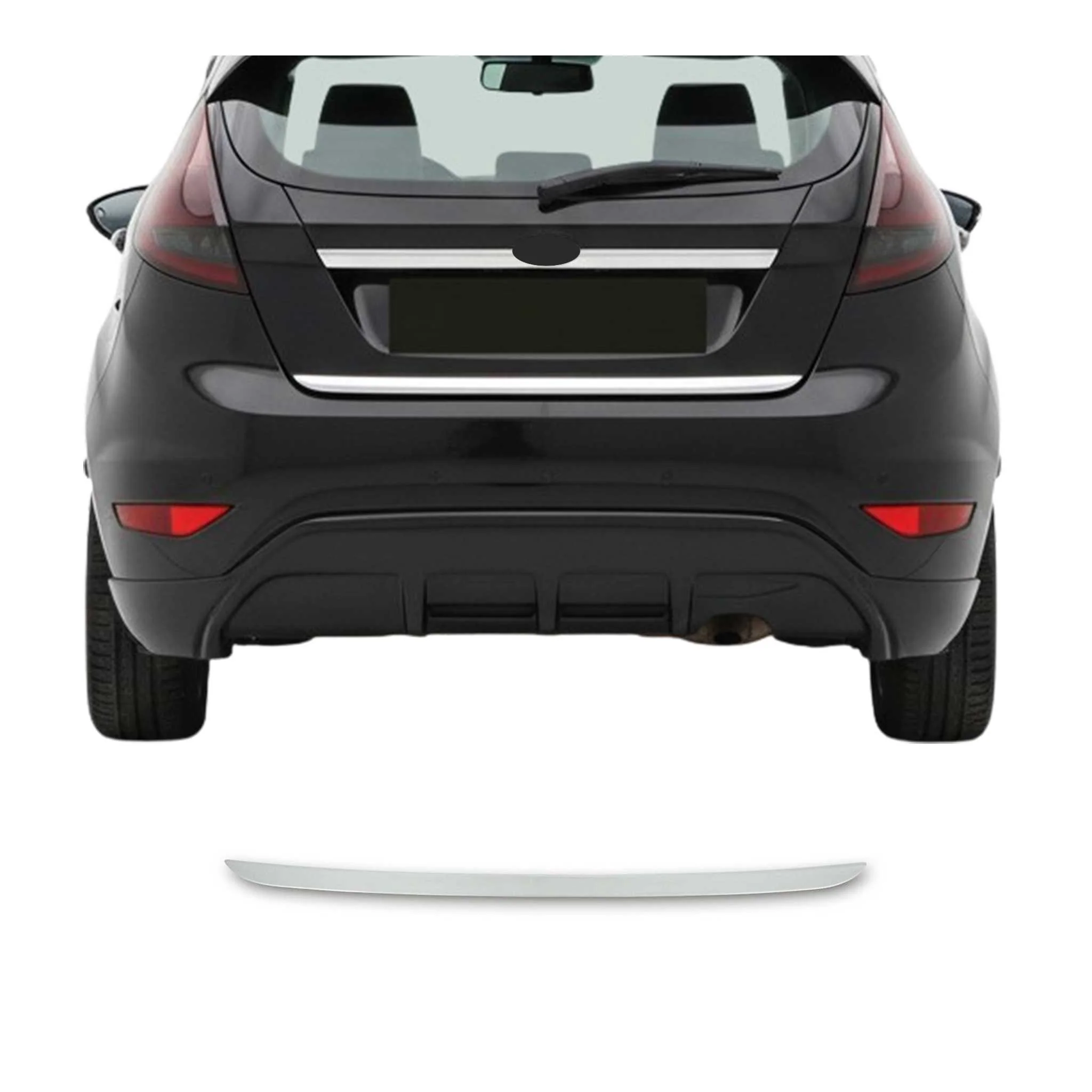 2011-2019 Ford Fiesta Rear Trunk Lid Molding Trim Stainless Steel Silver 1Pc