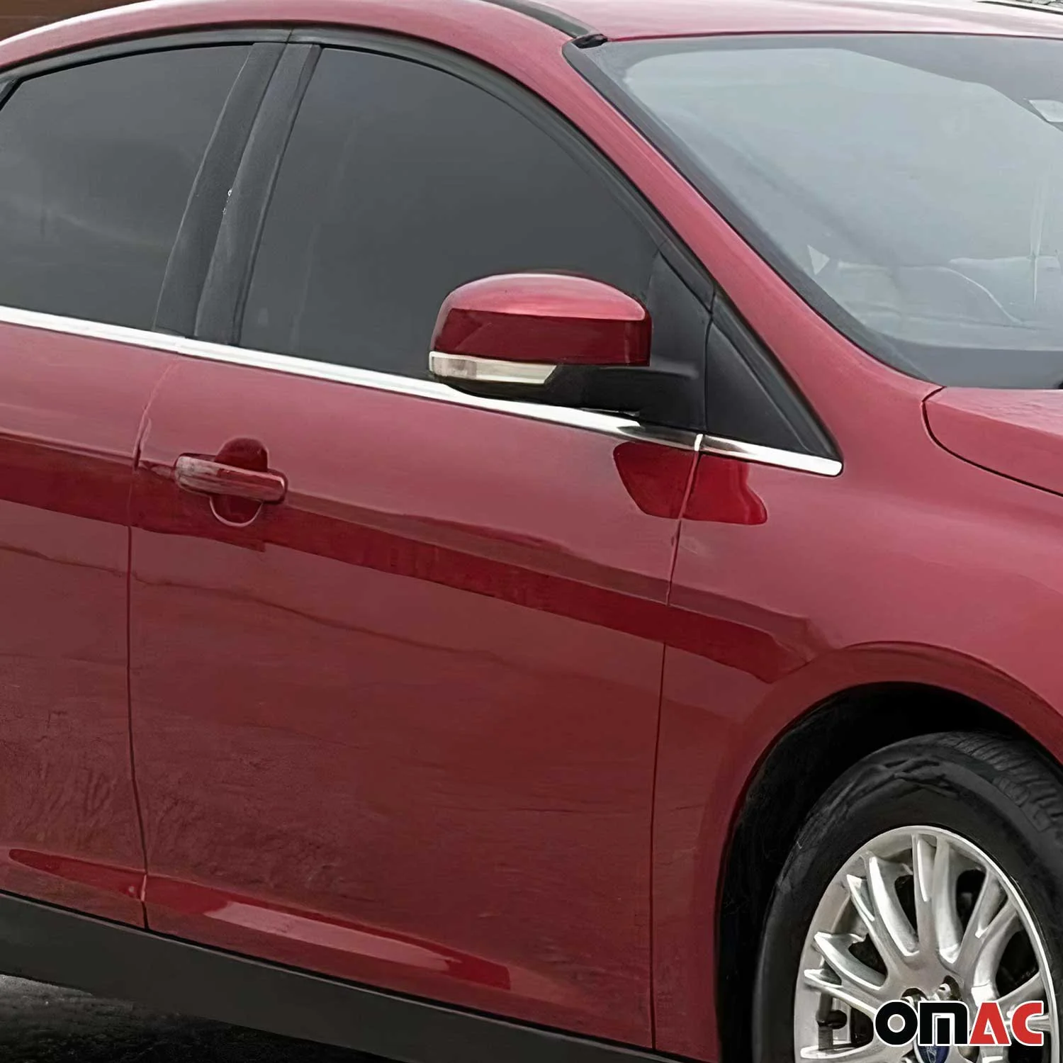 2012-2018 Ford Focus Sedan Window Molding Trim Streamer Stainless Steel - Image 6