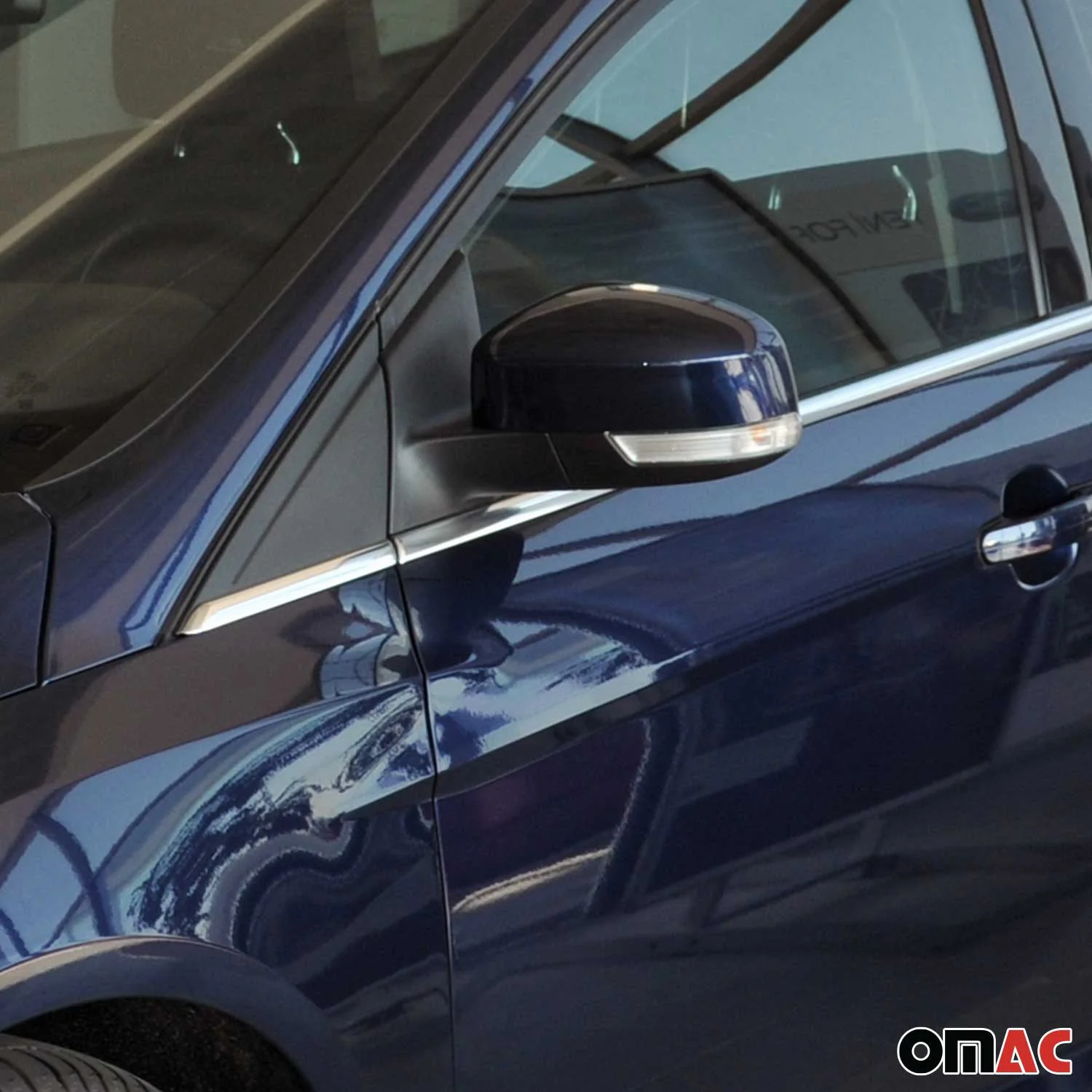 2012-2018 Ford Focus Hatchback 3.gen Window Molding Trim Streamer Stainless Steel Silver Chrome 8Pcs - Image 3
