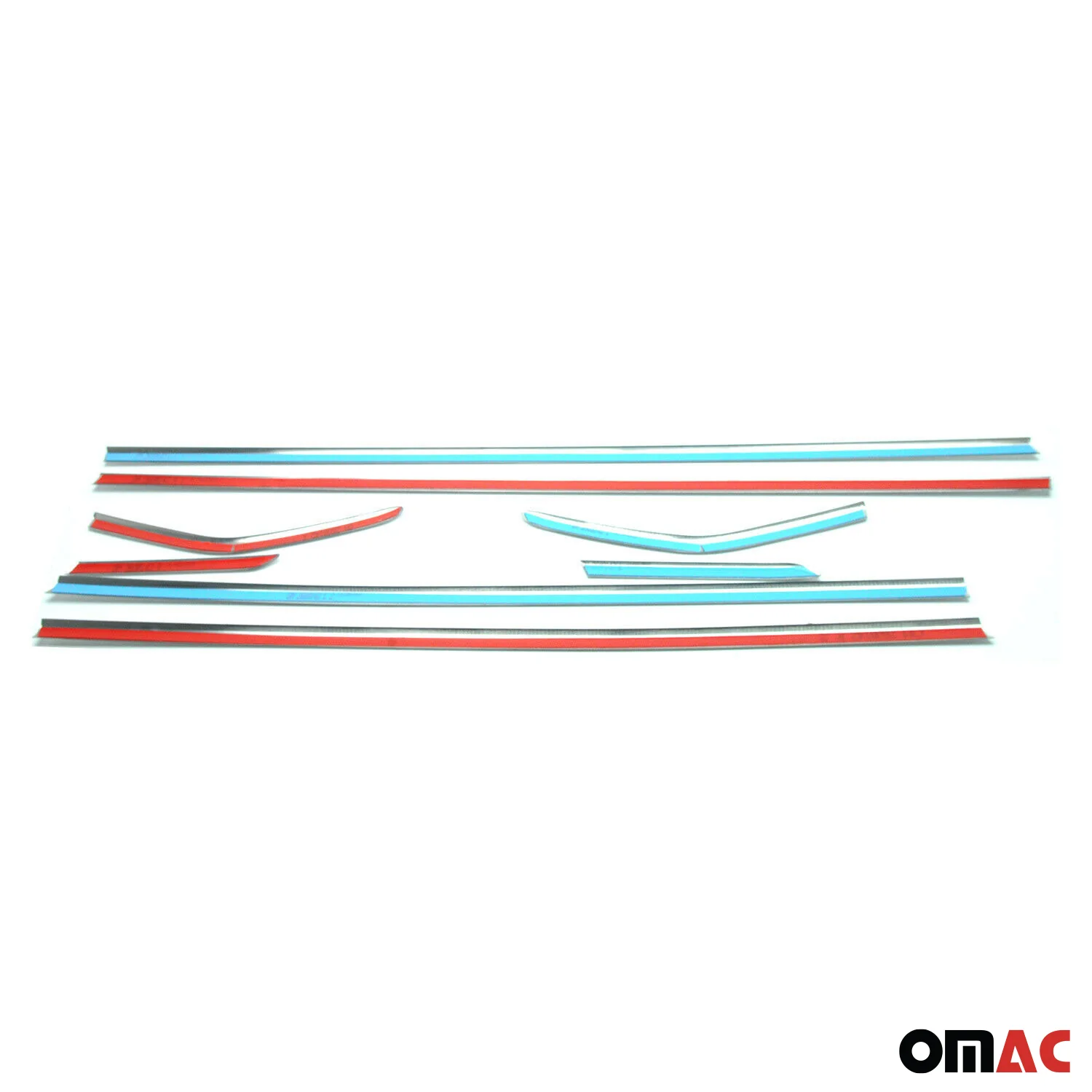 2012-2018 Ford Focus Hatchback 3.gen Window Molding Trim Streamer Stainless Steel Silver Chrome 8Pcs - Image 5