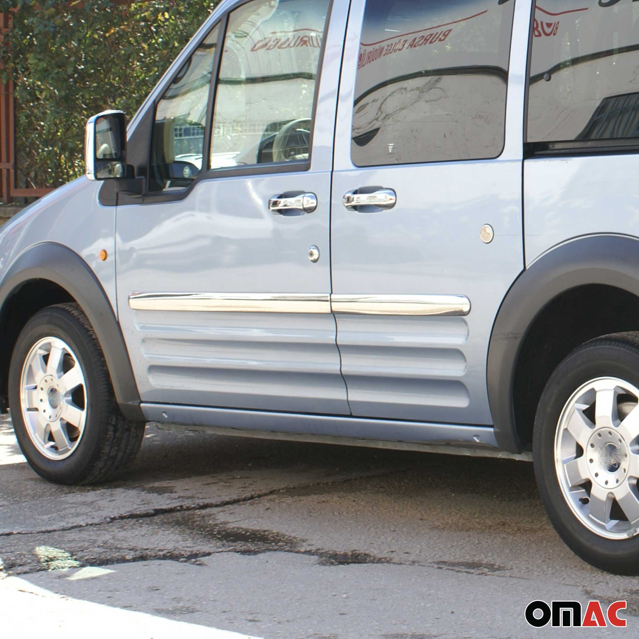 2010-2013 Ford Transit Connect L2 Long Side Door Molding Trim Stainless Steel Silver - Image 3