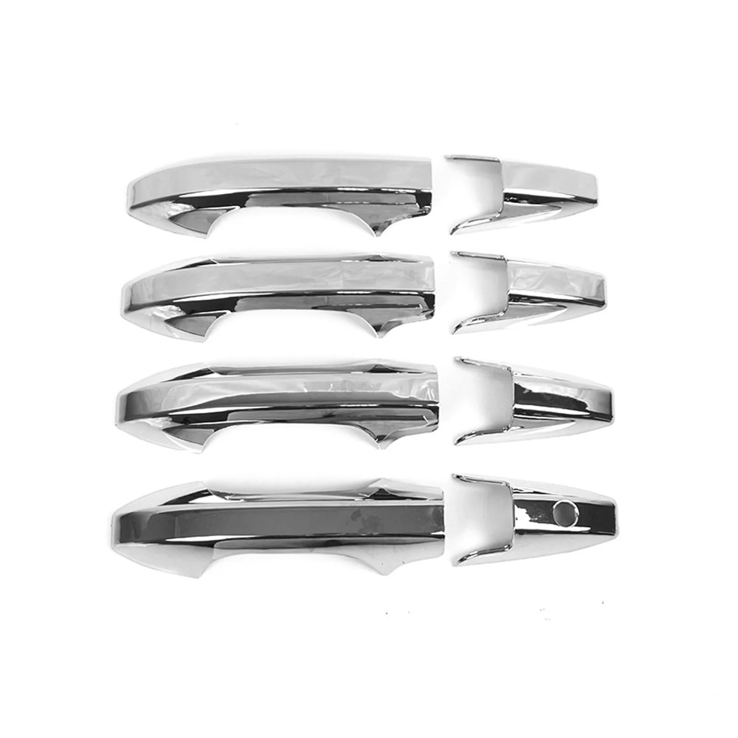 2007-2011 Honda CR-V Car Door Handle Cover Protector Silver Chrome 8 Pcs - Image 6