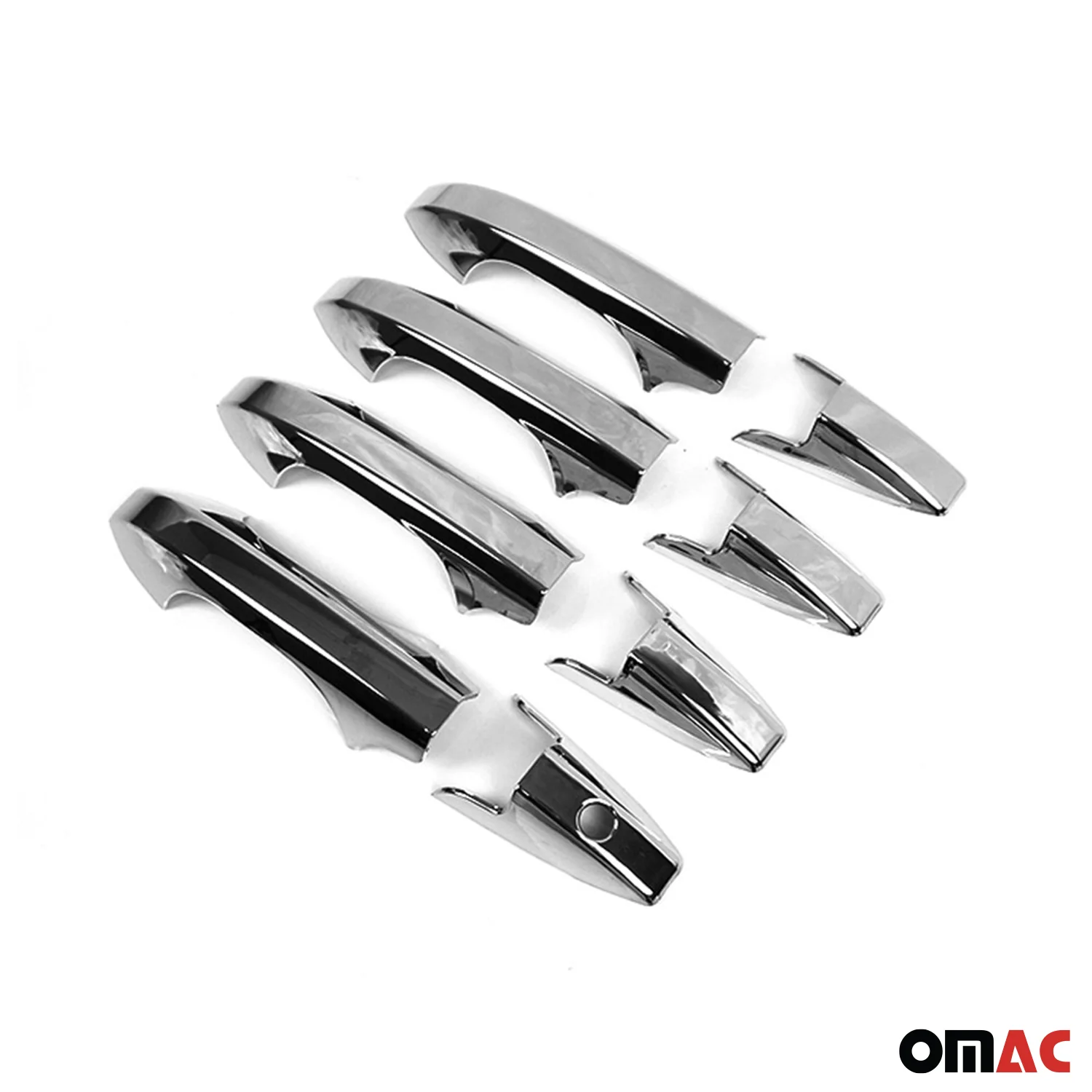 2007-2011 Honda CR-V Car Door Handle Cover Protector Silver Chrome 8 Pcs - Image 8