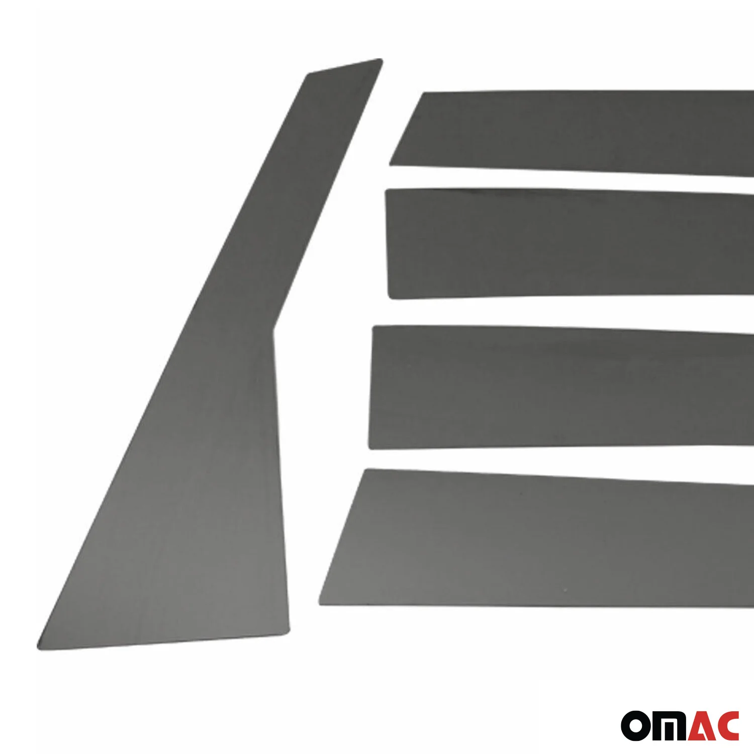 2012-2016 Honda CR-V Window B Pillar Posts Door Trim Cover Stainless Steel Dark 6x - Image 7