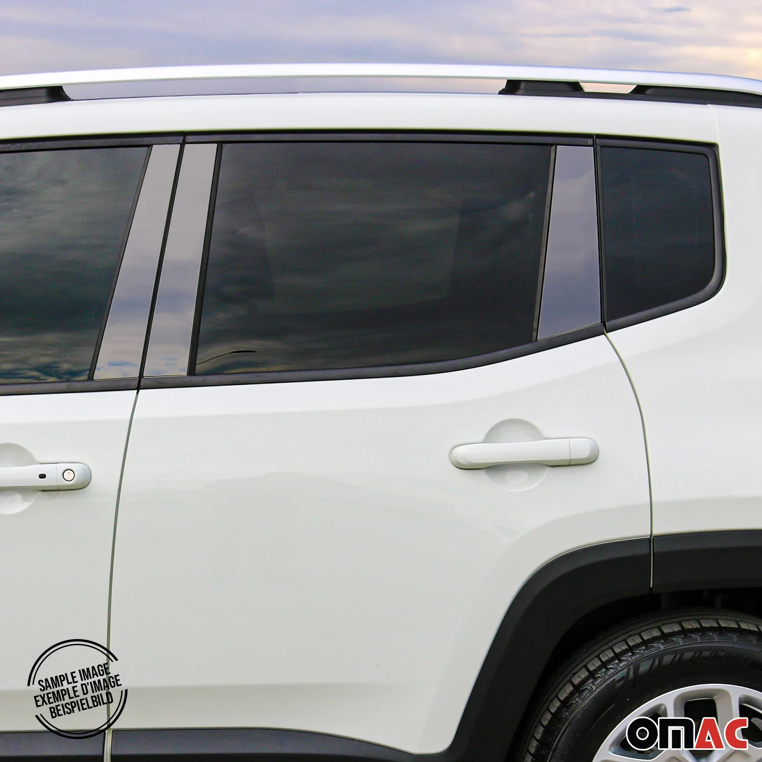 2017-2022 Honda CR-V Window B Pillar Posts Door Trim Cover Stainless Steel Dark 6x - Image 2