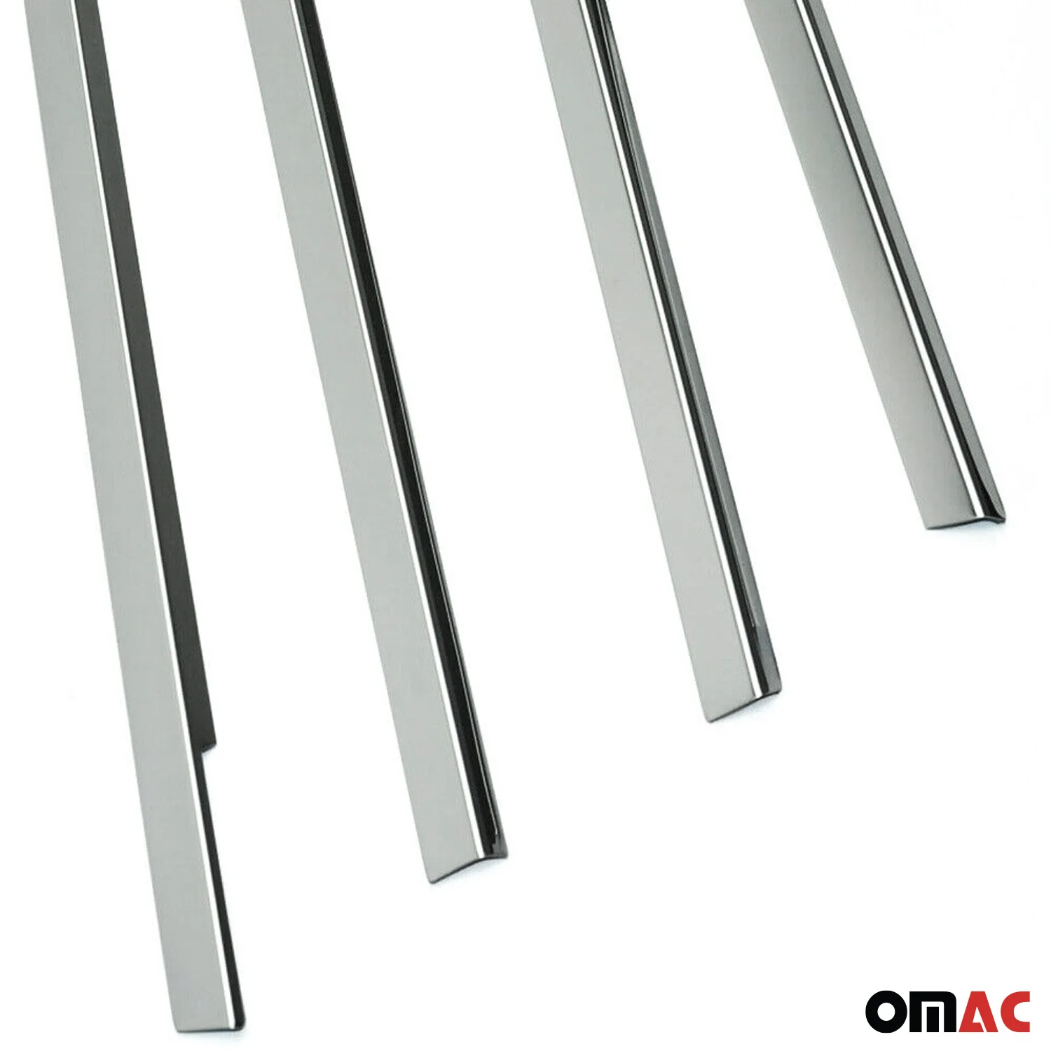 2006-2011 Hyundai Accent Window Molding Trim Streamer Stainless Steel Silver 4 Pcs - Image 7
