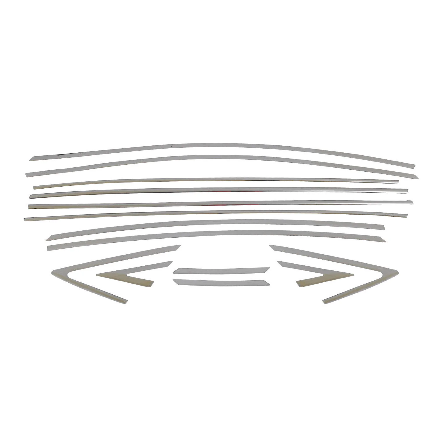 2012-2017 Hyundai Accent Sedan Window Molding Trim Streamer Stainless Steel - Image 7