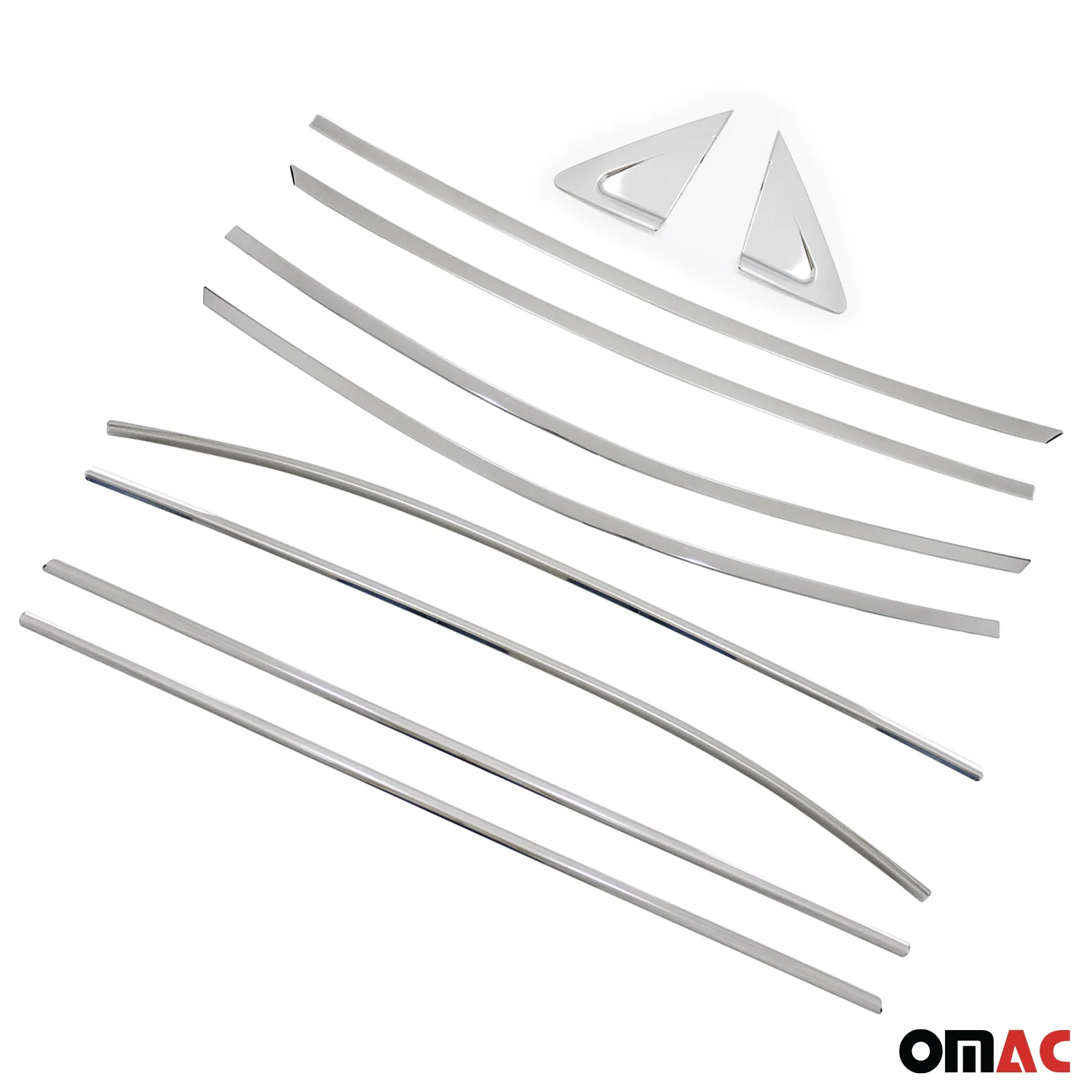 2011-2016 Hyundai Elantra Window Molding Trim Streamer Stainless Steel Silver 10 Pcs - Image 7