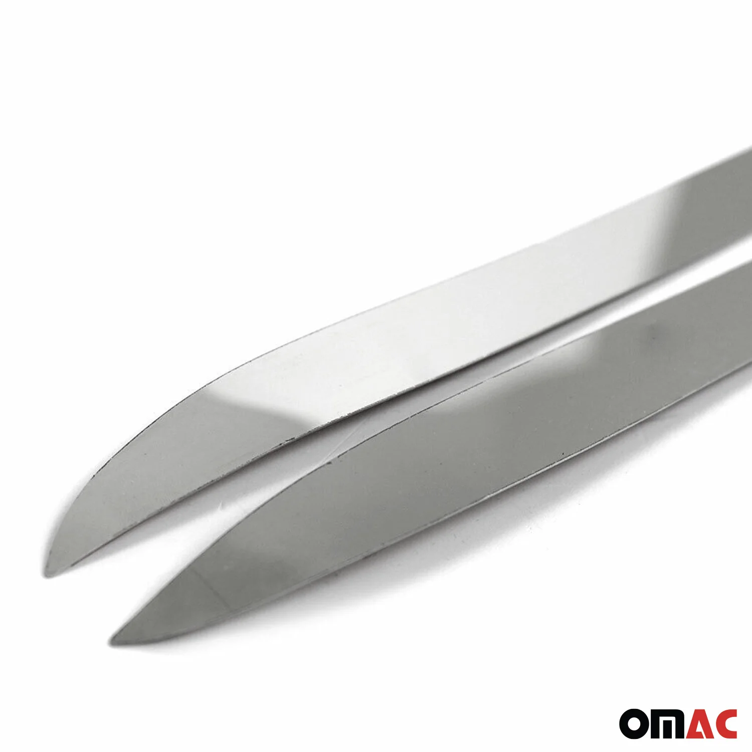 2018-2023 Hyundai Kona Rear Bumper Diffusor Chrome Trim Silver Stainless Steel 2 Pcs - Image 5