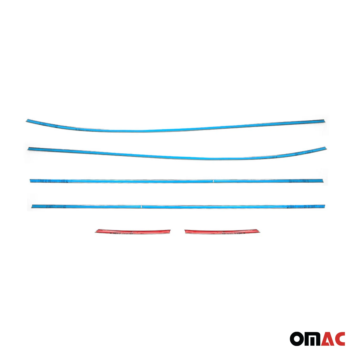 2010-2015 Hyundai Tucson Window Molding Trim Streamer Stainless Steel Silver 6 Pcs - Image 5
