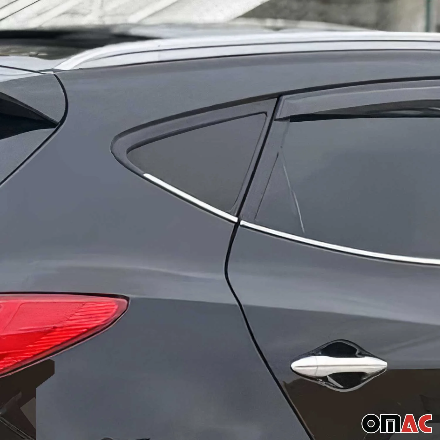 2010-2015 Hyundai Tucson Window Molding Trim Streamer Stainless Steel Silver 6 Pcs - Image 6