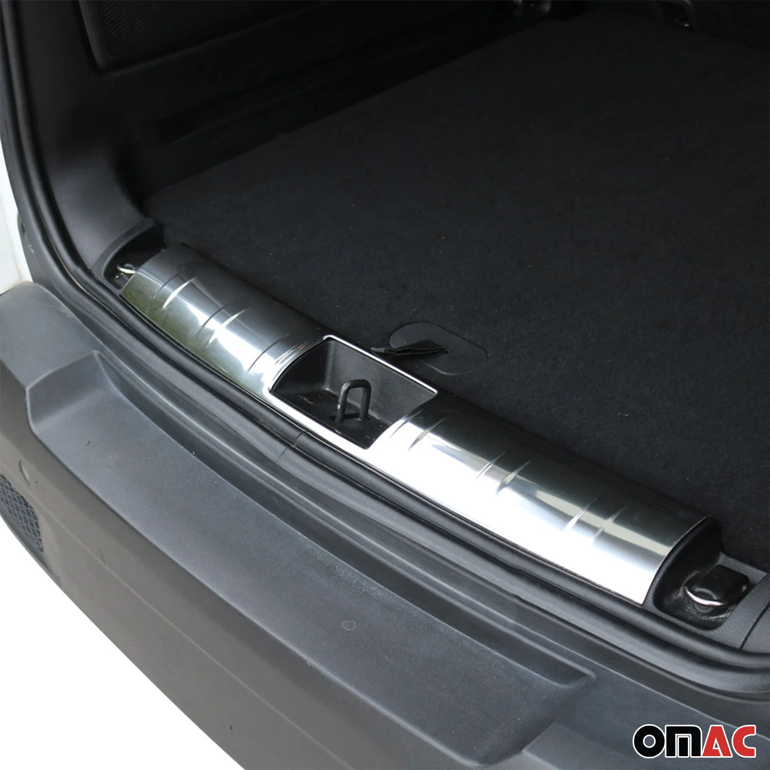 2019-2024 Jeep Renegade Trunk Sill Cover Bumper Guard Protector Steel Silver - Image 2
