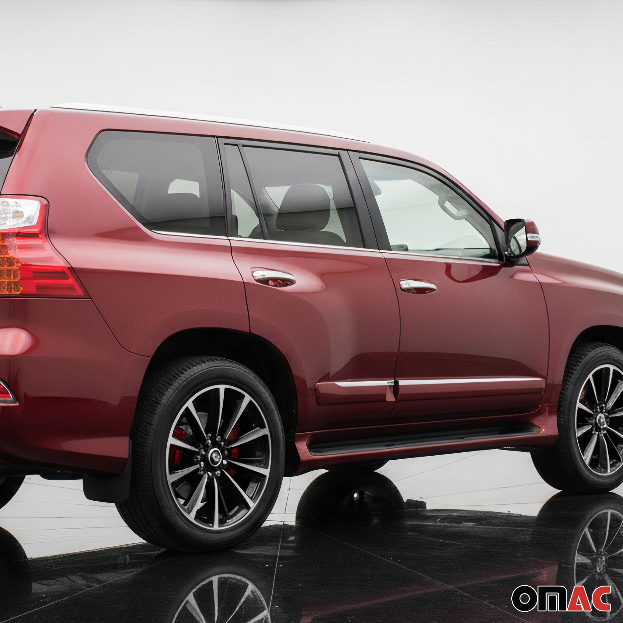 2010-2013 Lexus GX 460 Window Molding Trim Streamer Brushed Stainless Steel Silver 6x - Image 3