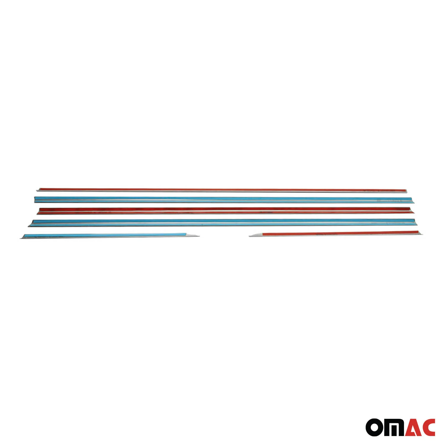 2010-2013 Lexus GX 460 Window Molding Trim Streamer Brushed Stainless Steel Silver 6x - Image 5