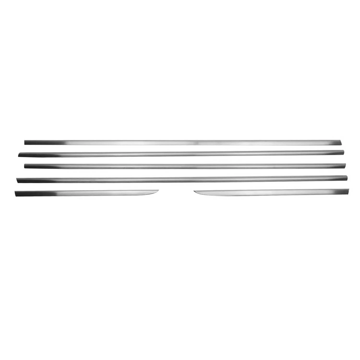 2010-2013 Lexus GX 460 Window Molding Trim Streamer Brushed Stainless Steel Silver 6x - Image 6