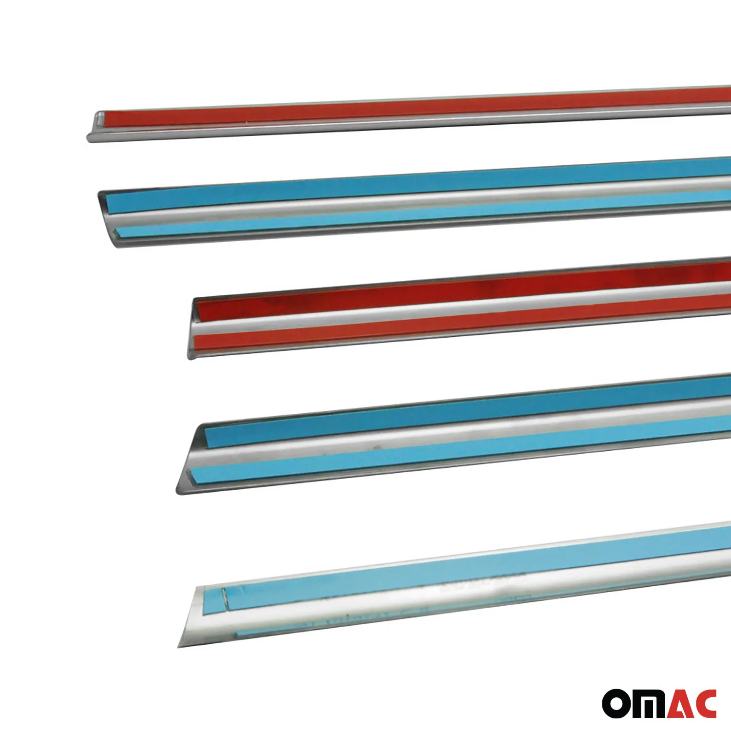 2010-2013 Lexus GX 460 Window Molding Trim Streamer Brushed Stainless Steel Silver 6x - Image 9