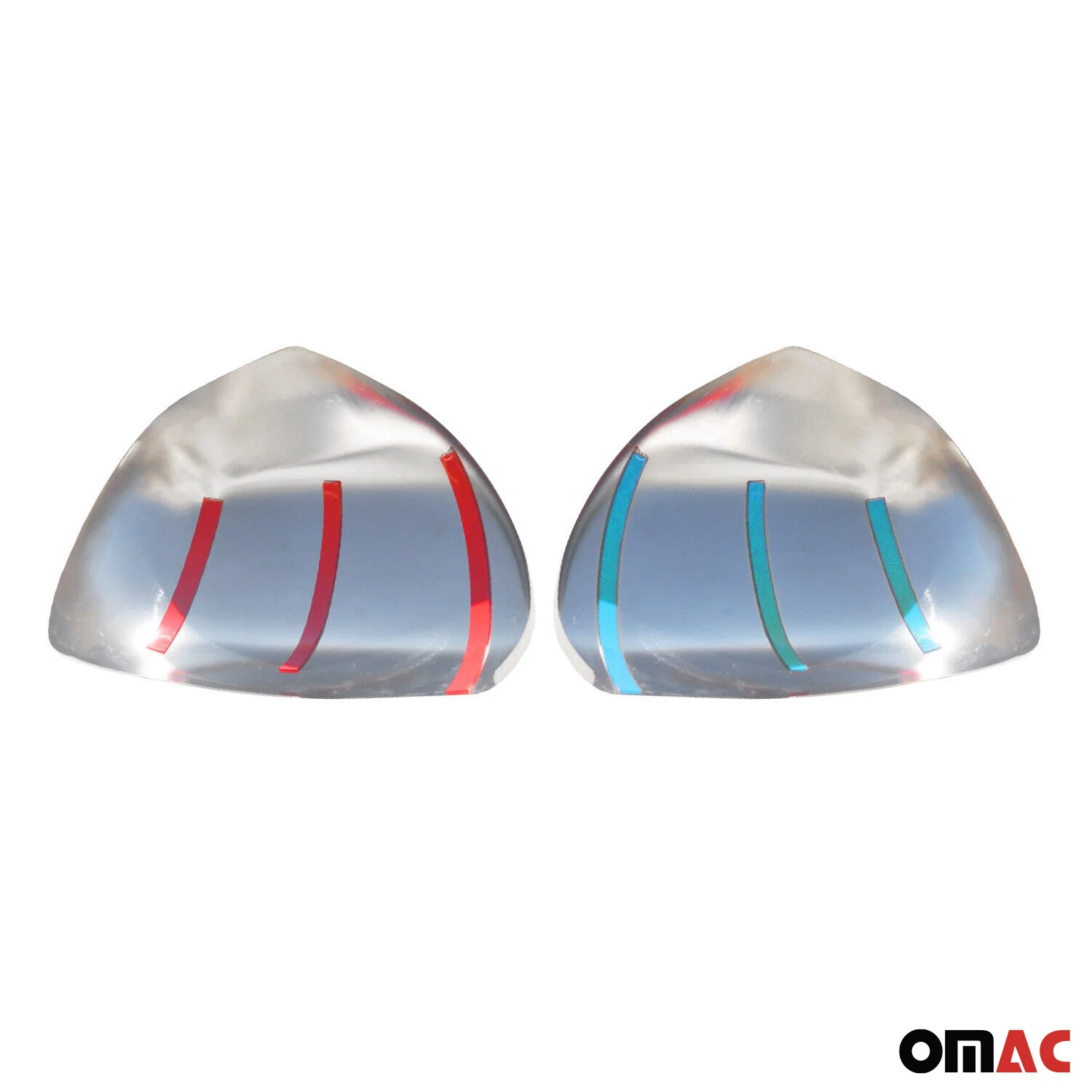 2003-2009 Lexus GX 470 Side Mirror Cover Caps Stainless Steel Silver 2 Pcs - Image 5