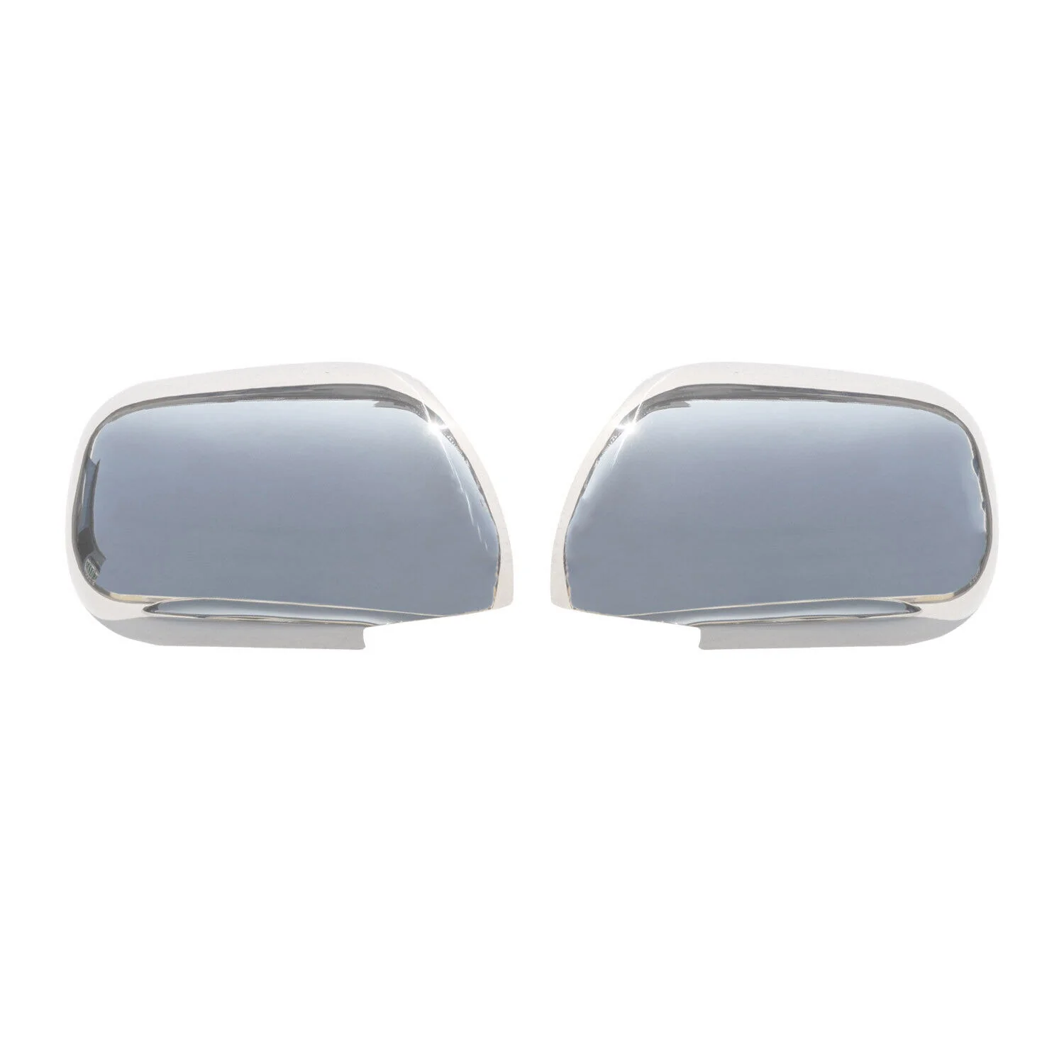 2003-2009 Lexus GX 470 Side Mirror Cover Caps Stainless Steel Silver 2 Pcs - Image 6