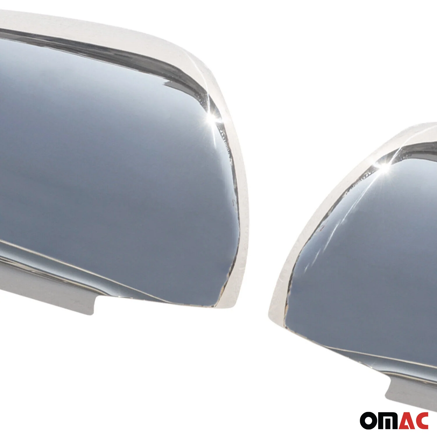 2003-2009 Lexus GX 470 Side Mirror Cover Caps Stainless Steel Silver 2 Pcs - Image 7