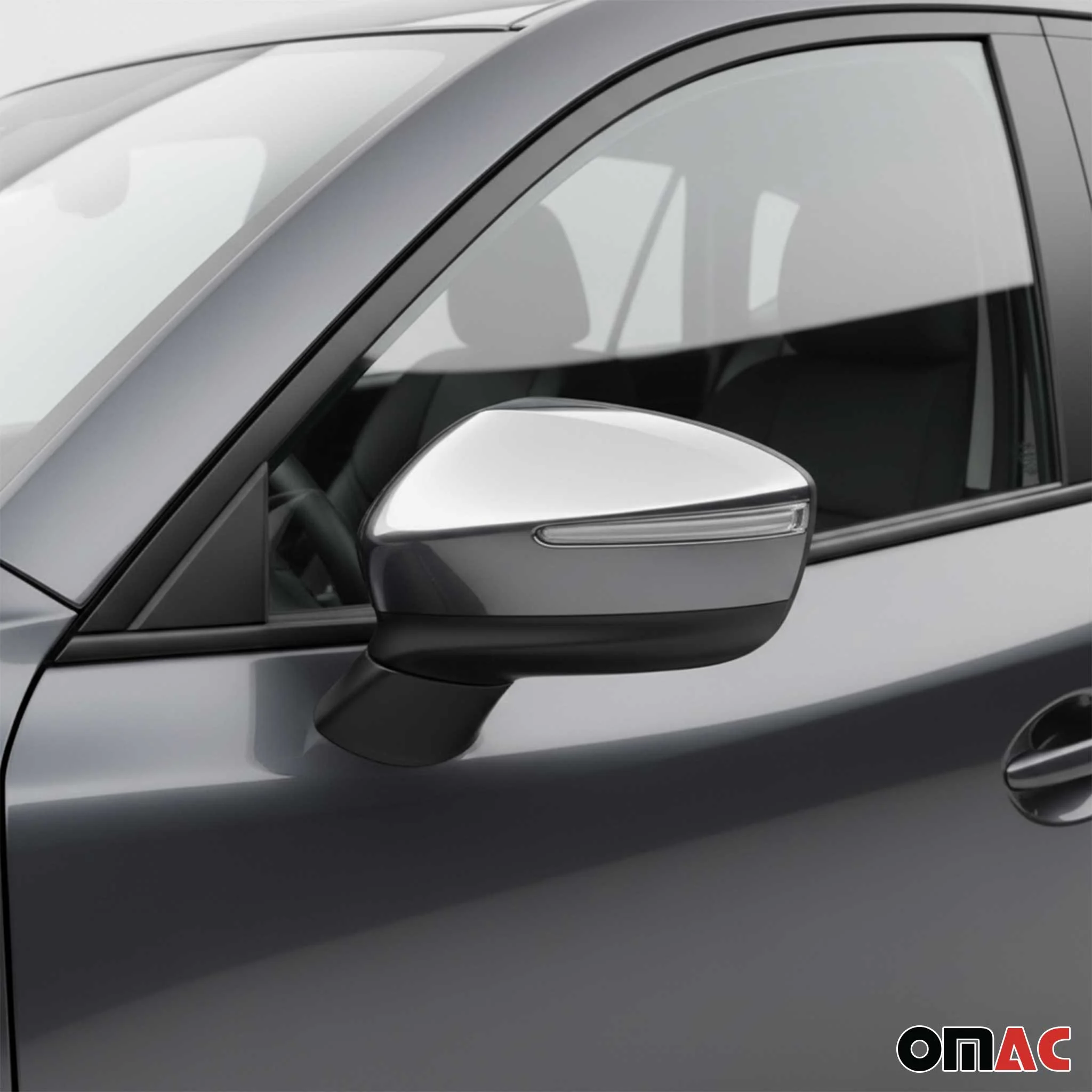 2017-2025 Mazda CX-5 2.gen Side Mirror Cover Caps Chrome Silver 2 Pcs - Image 3