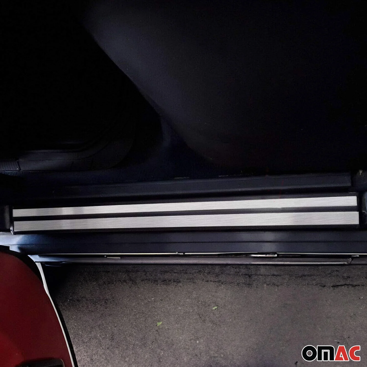 1988-1994 Mercedes E Class W124 Door Sill Scuff Plate Stainless Steel Brushed 8x - Image 2