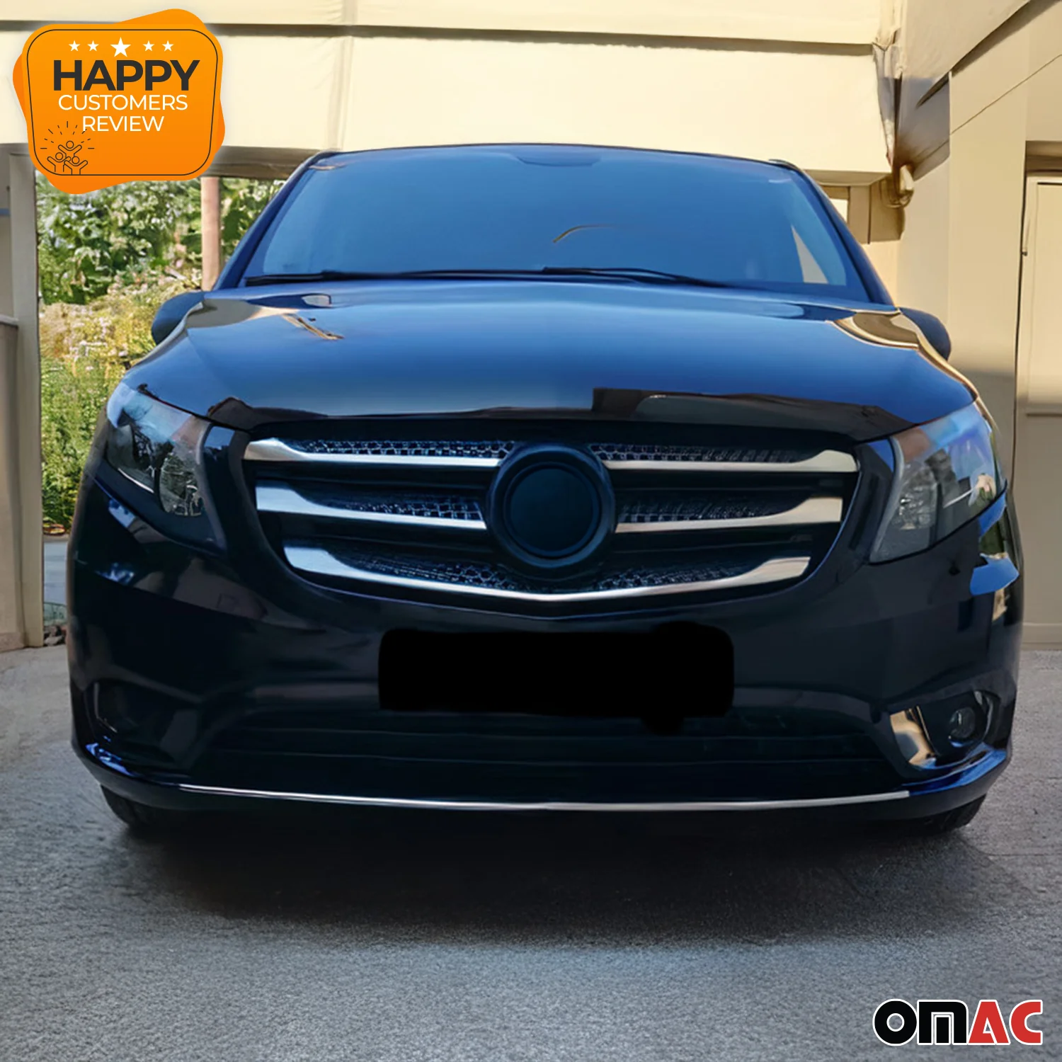 2016-2024 Mercedes Metris Front Bumper Trim Molding Stainless Steel Silver - Image 3