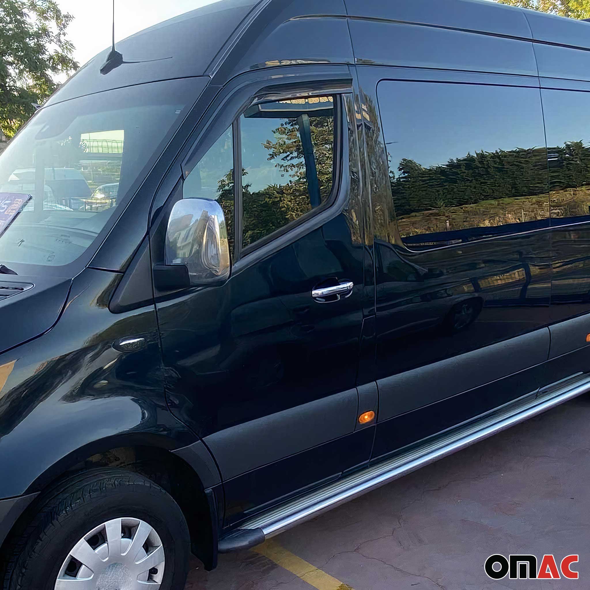 2019-2026 Mercedes Sprinter W907 910 Door Handle Cover Stainless Steel 1 Key Hole - Image 2