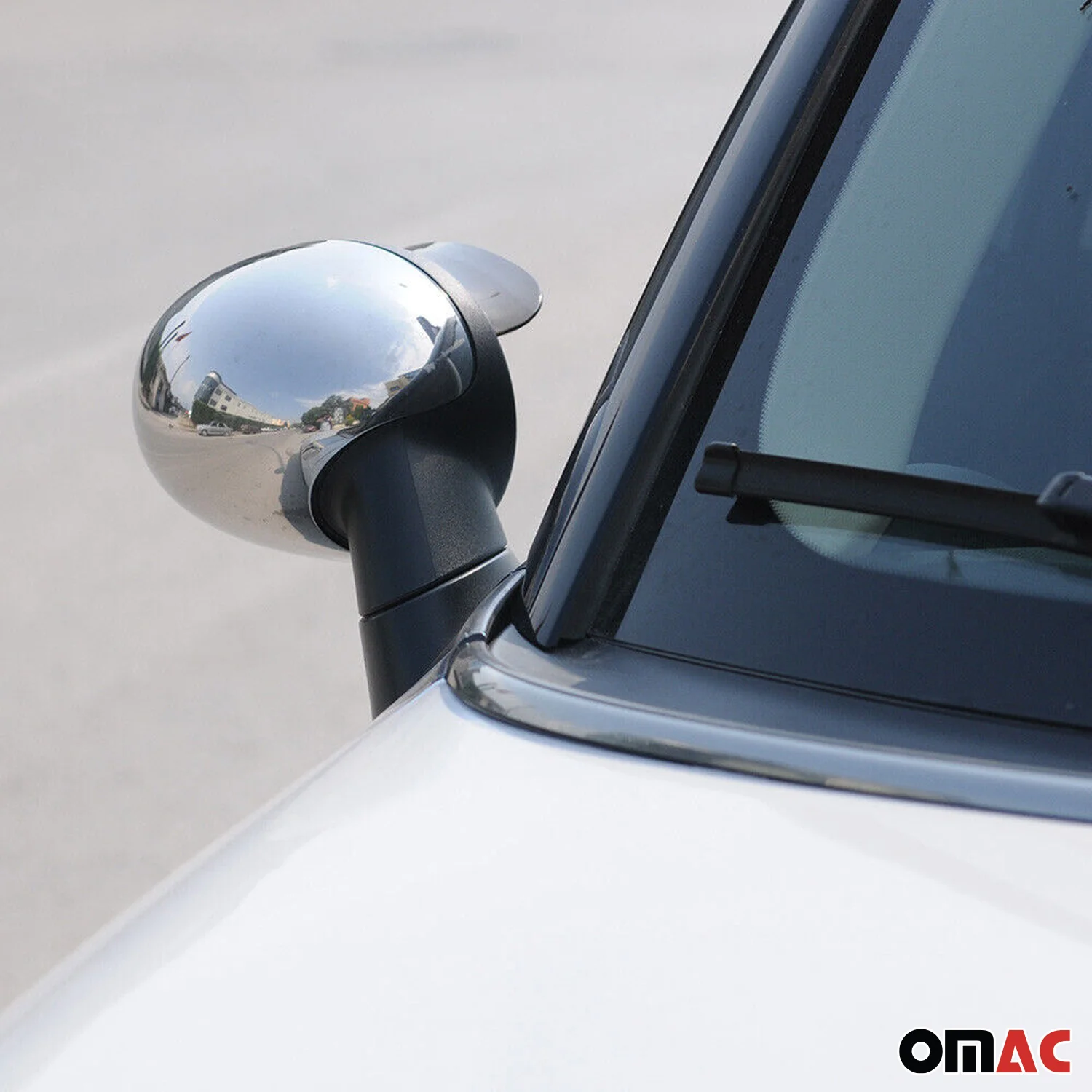 2013-2015 Mini Cooper Coupe R58 Side Mirror Cover Caps S. Steel 2Pcs - Image 5