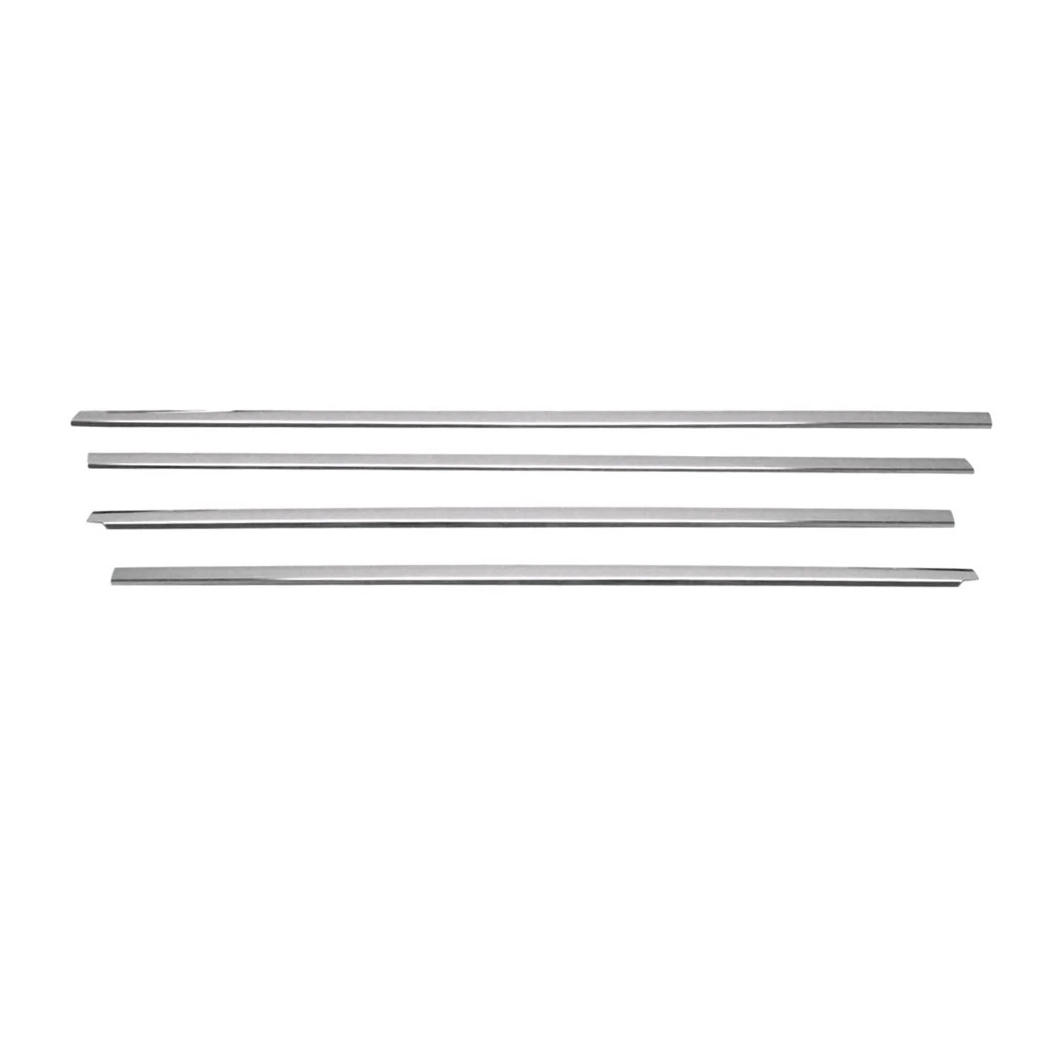 2004-2006 Mitsubishi Lancer Window Molding Trim Streamer Stainless Steel Silver 4 Pcs - Image 7