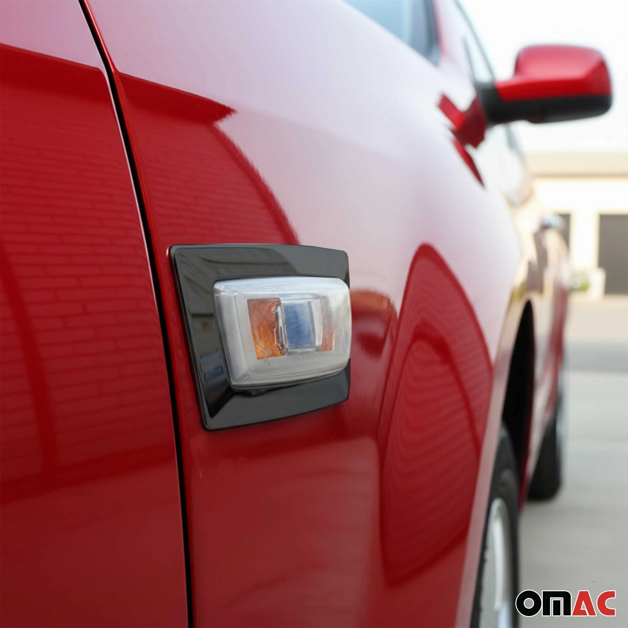 2015-2019 Opel Corsa Side Indicator Signal Trim Cover S. Steel Dark 2Pcs - Image 2