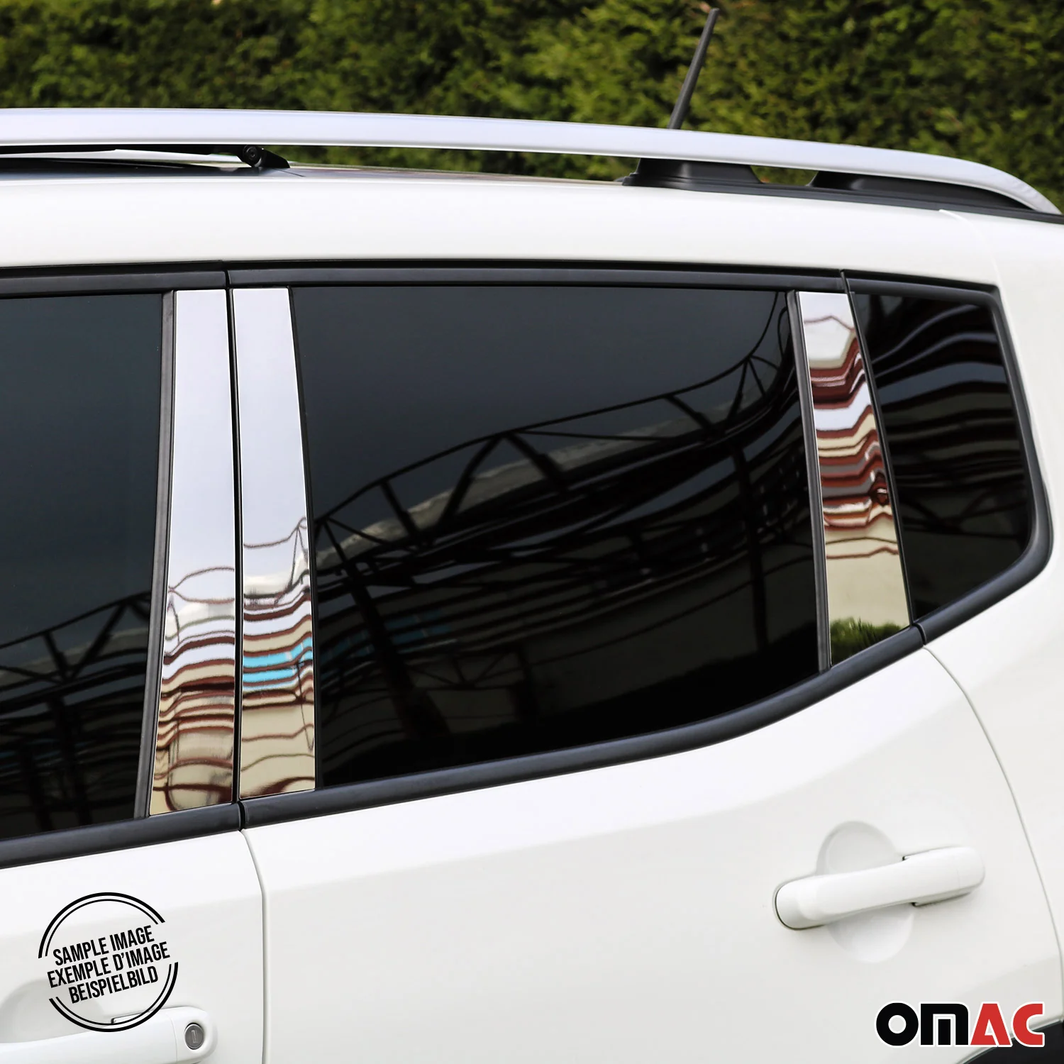 2006-2009 Land Rover Range Rover Sport Window B Pillar Posts Door Trim Stainless Steel - Image 3