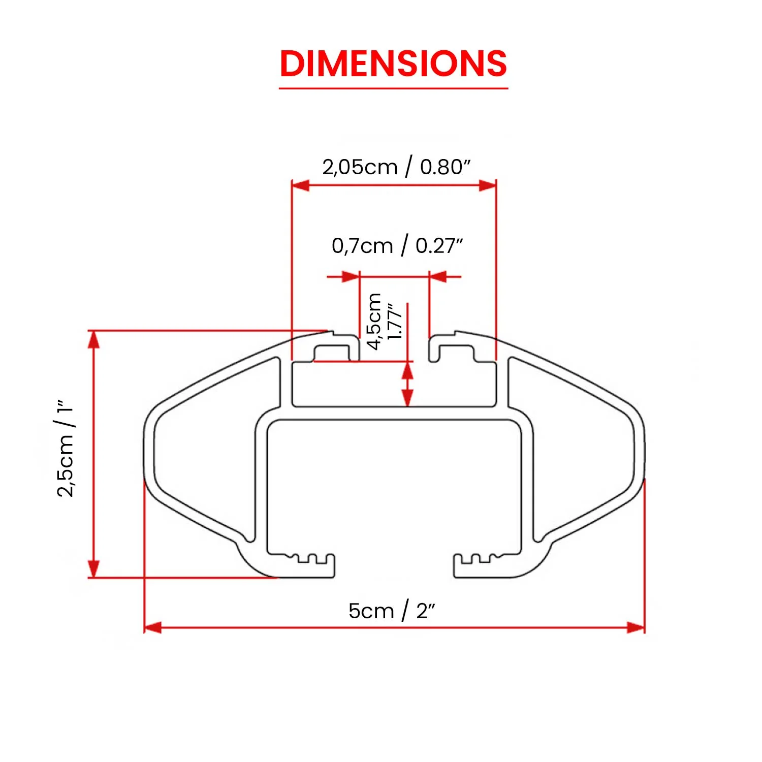 2005-2011 Saab 45725 Sport Combi Roof Rack Cross Bars Luggage Carrier 2 Pcs - Image 6