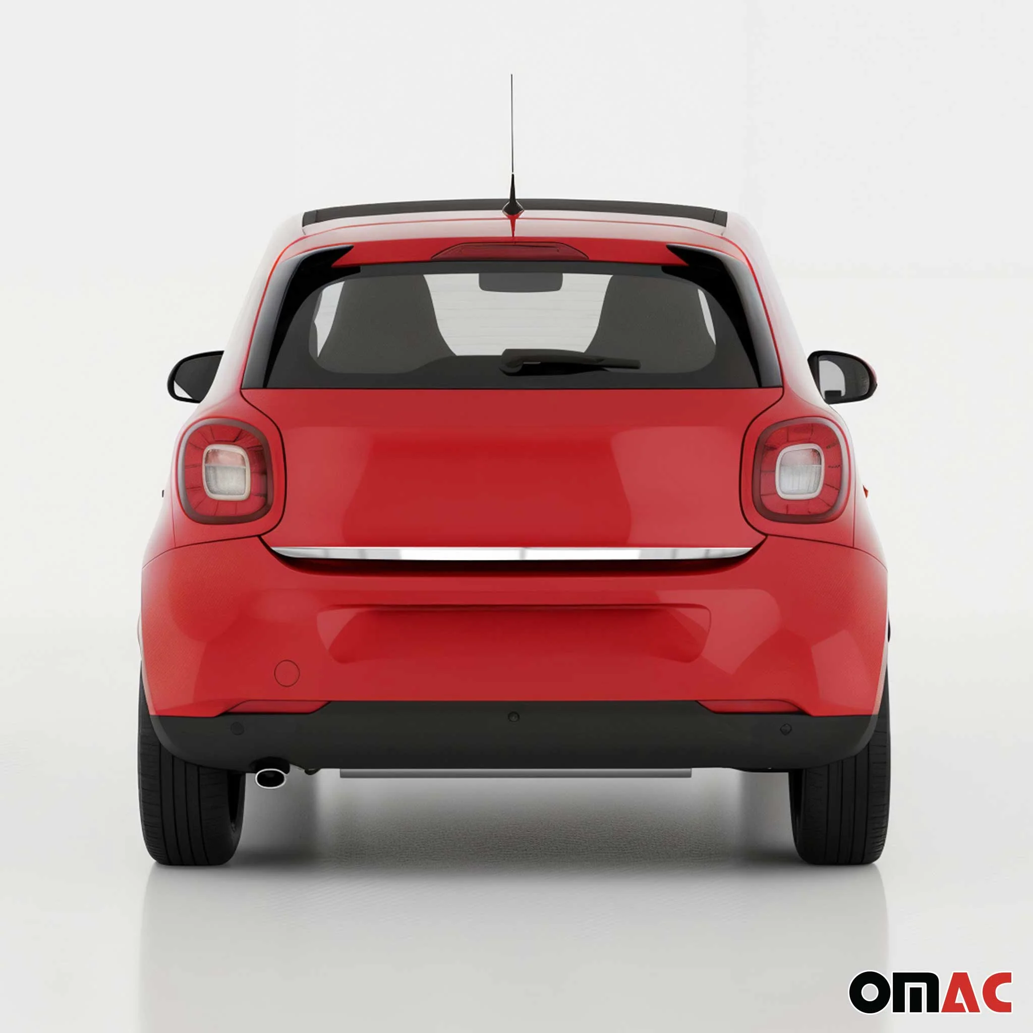 2016-2017 Smart ForTwo Rear Trunk Molding Trim Stainless Steel Silver - Image 2