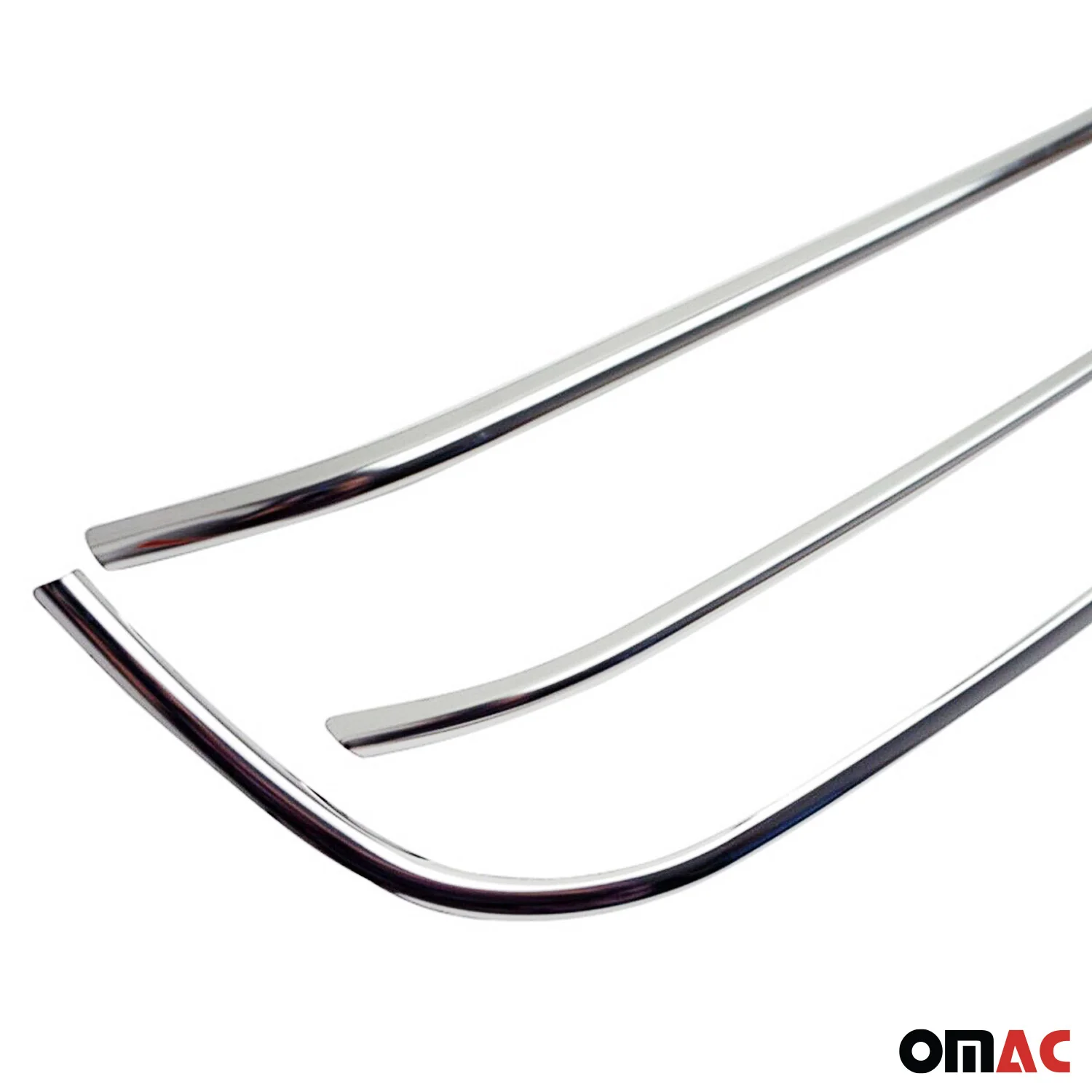 2010-2016 VW Amarok Front Bumper Grill Trim Molding Stainless Steel Silver 3 Pcs - Image 8