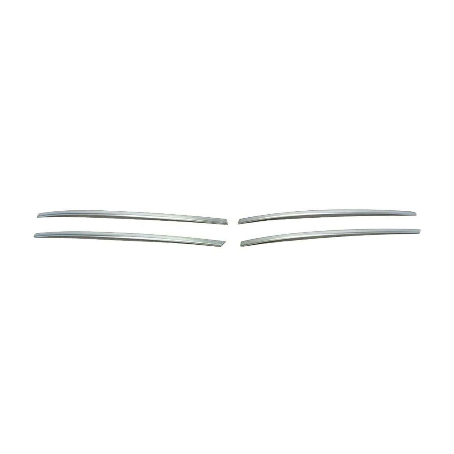 2010-2016 VW Amarok Front Bumper Grill Trim Molding Stainless Steel Silver 4 Pcs - Image 6