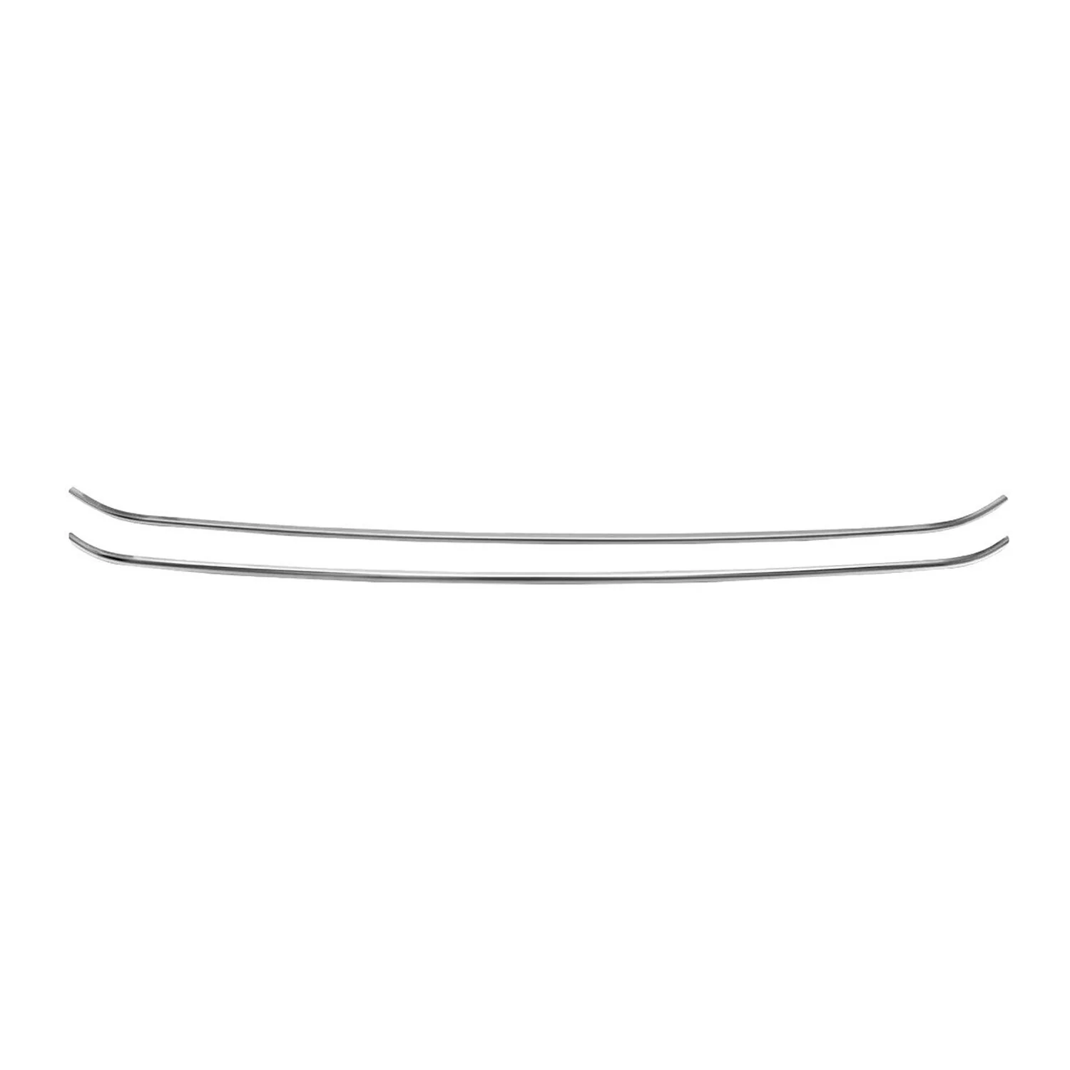 2010-2016 VW Amarok 4X2 Front Bumper Trim Molding Stainless Steel Silver 2 Pcs - Image 6