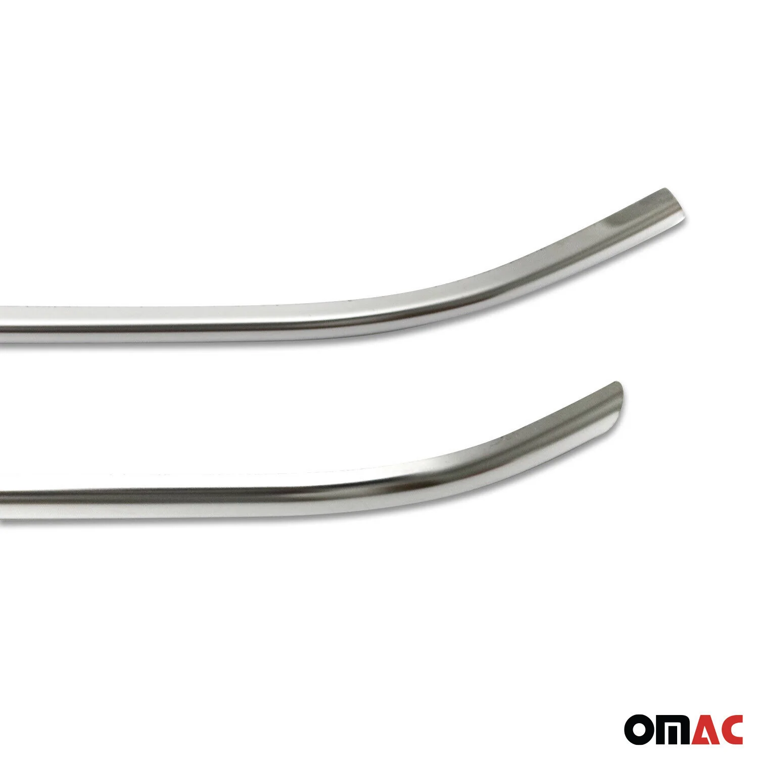 2010-2016 VW Amarok 4X2 Front Bumper Trim Molding Stainless Steel Silver 2 Pcs - Image 8