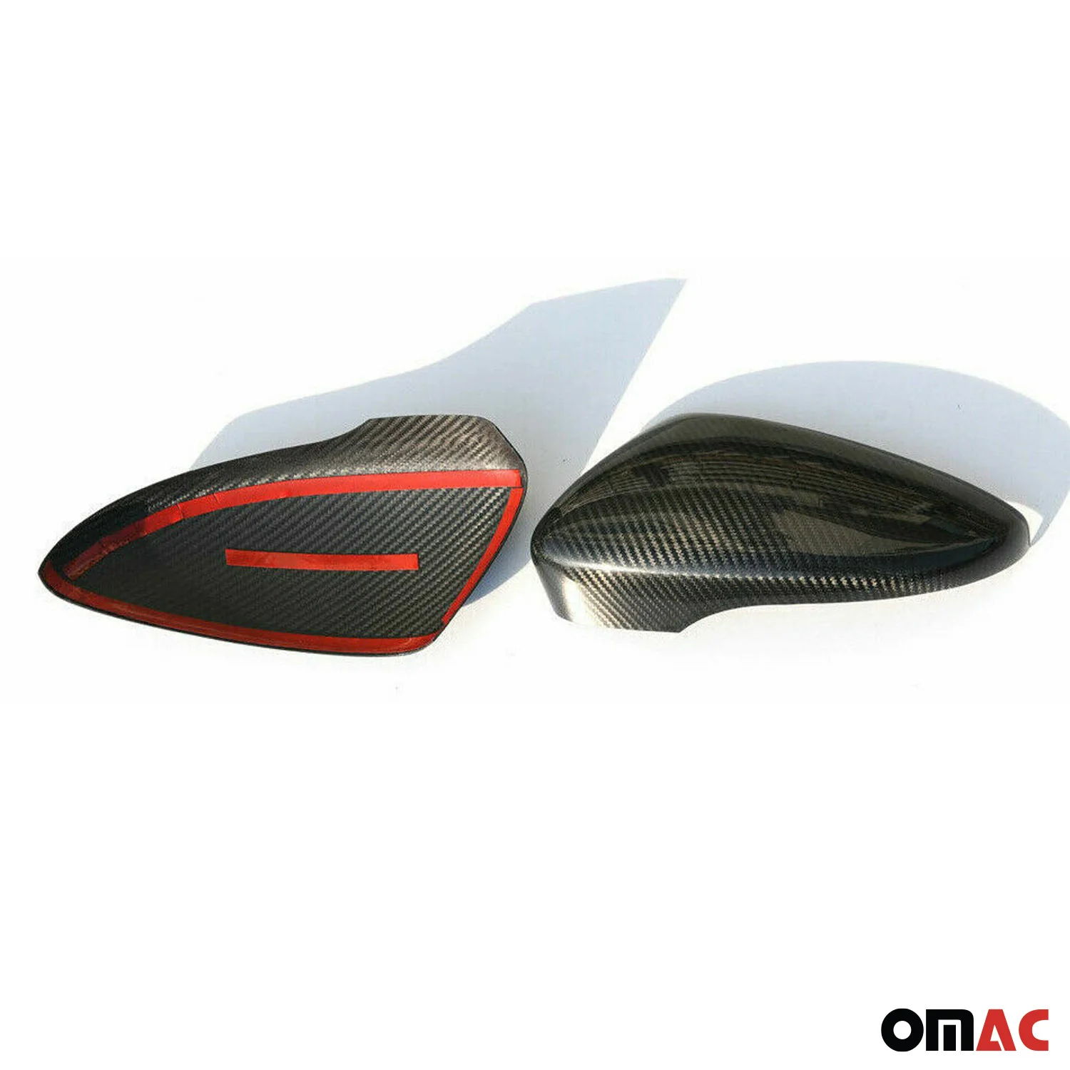 2009-2017 VW CC Side Mirror Cover Caps Carbon Fiber Black 2 Pcs - Image 5