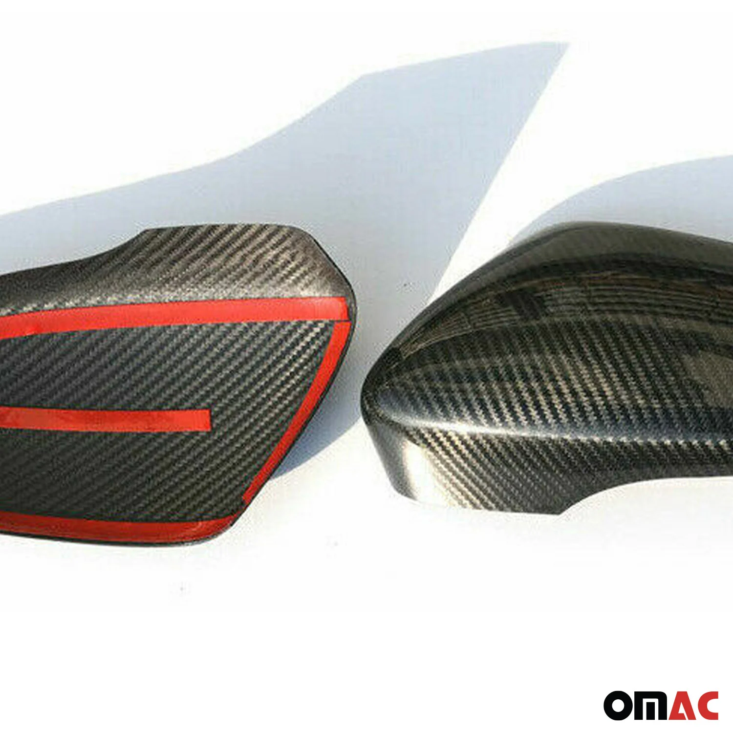 2009-2017 VW CC Side Mirror Cover Caps Carbon Fiber Black 2 Pcs - Image 9