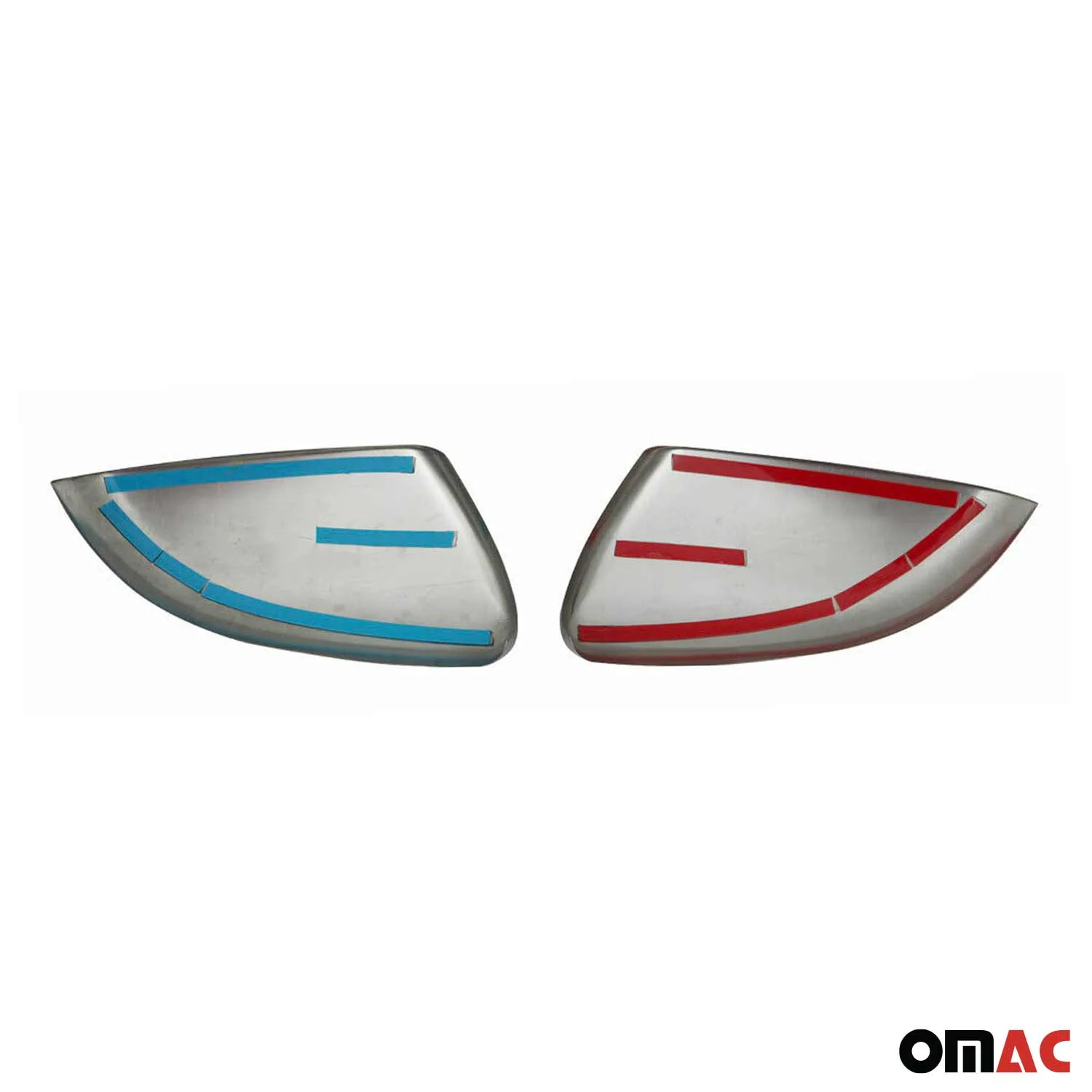 2010-2014 VW Golf Mk6 Side Mirror Cover Caps Matt Stainless Steel Silver 2 Pcs - Image 3