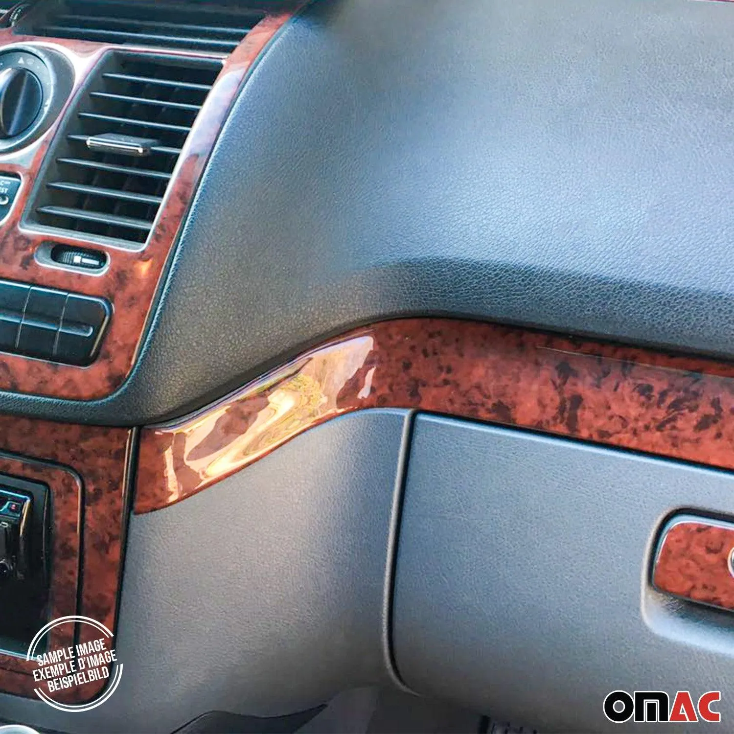 2006-2010 VW Jetta A5 Wooden Look Dashboard Console Trim Kit 19 Pcs - Image 4