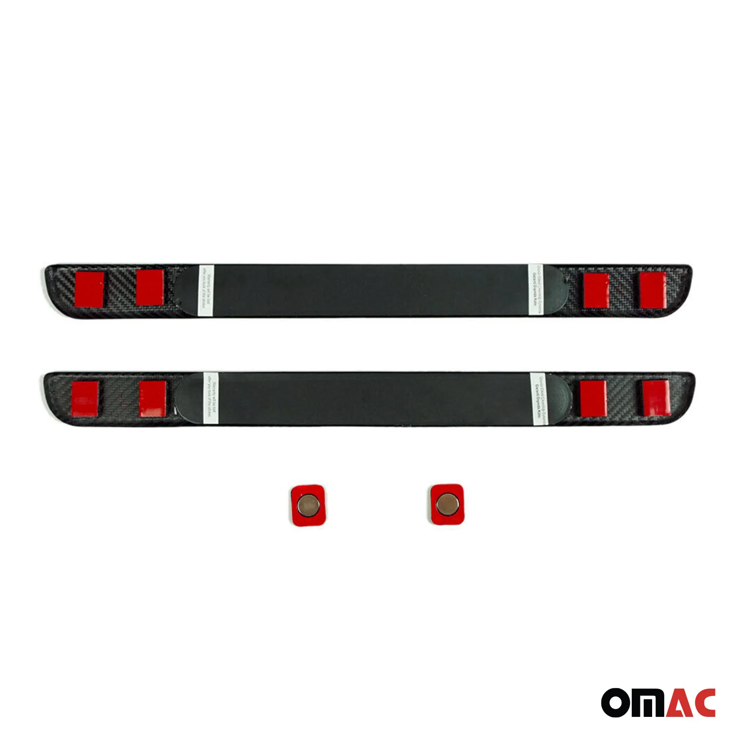 2012-2014 VW Passat B7 Door Sill Scuff Plate Illuminated Carbon Fiber Black 2Pcs - Image 5