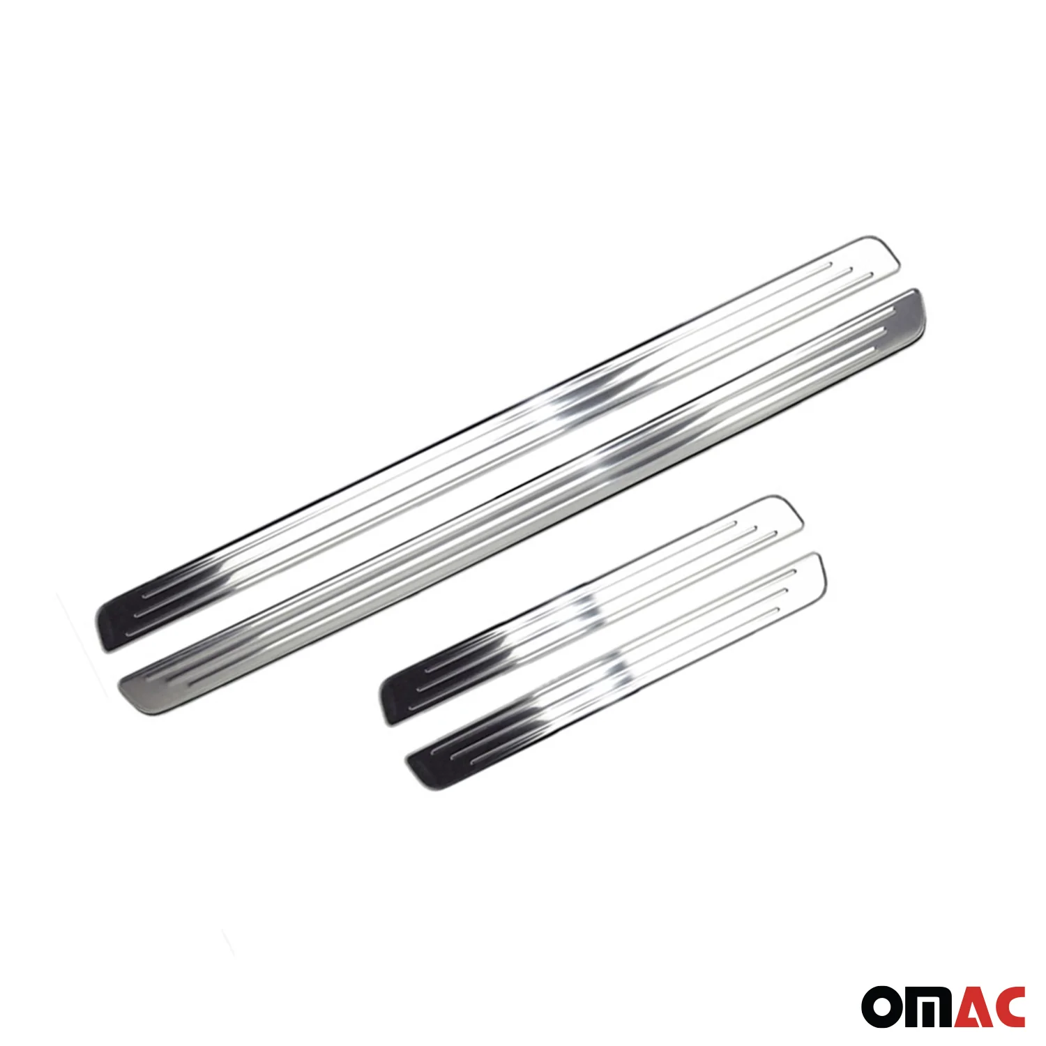 2018-2024 VW Tiguan Door Sill Scuff Plate Scratch Protector Stainless Steel Silver 4x - Image 7