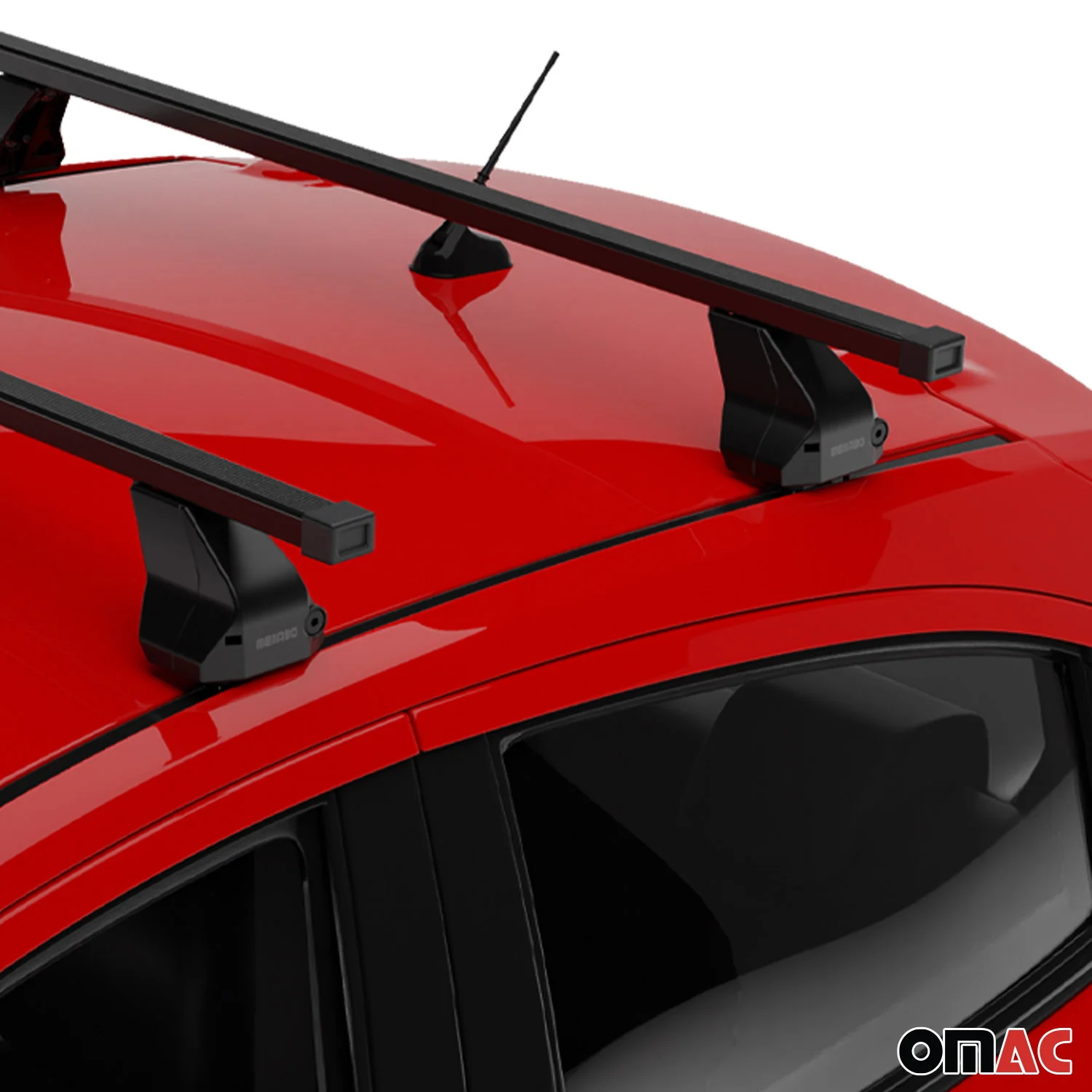 2010-2013 Mazda 3 Hatchback Roof Rack Cross Bars Black - Image 6