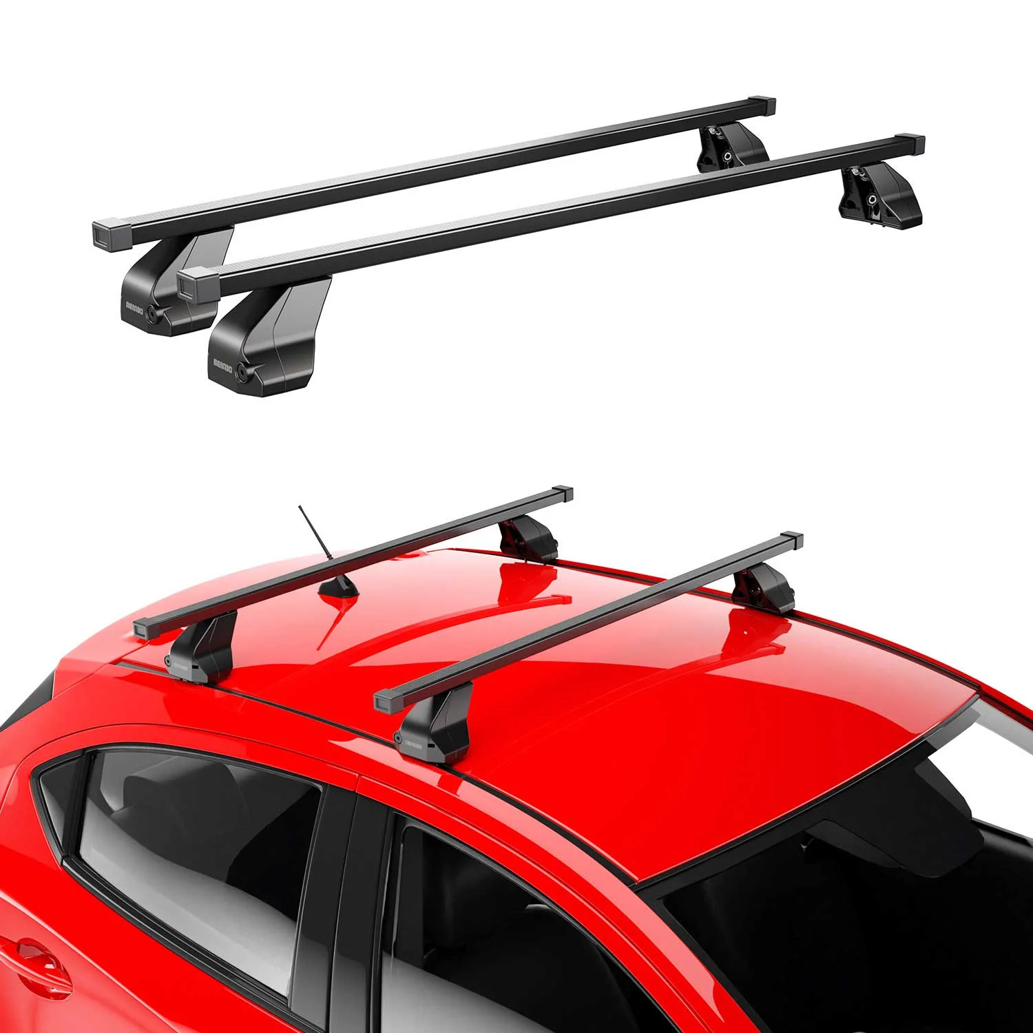 2006-2013 Mercedes R Class W251 Roof Rack Cross Bars Black - Image 2