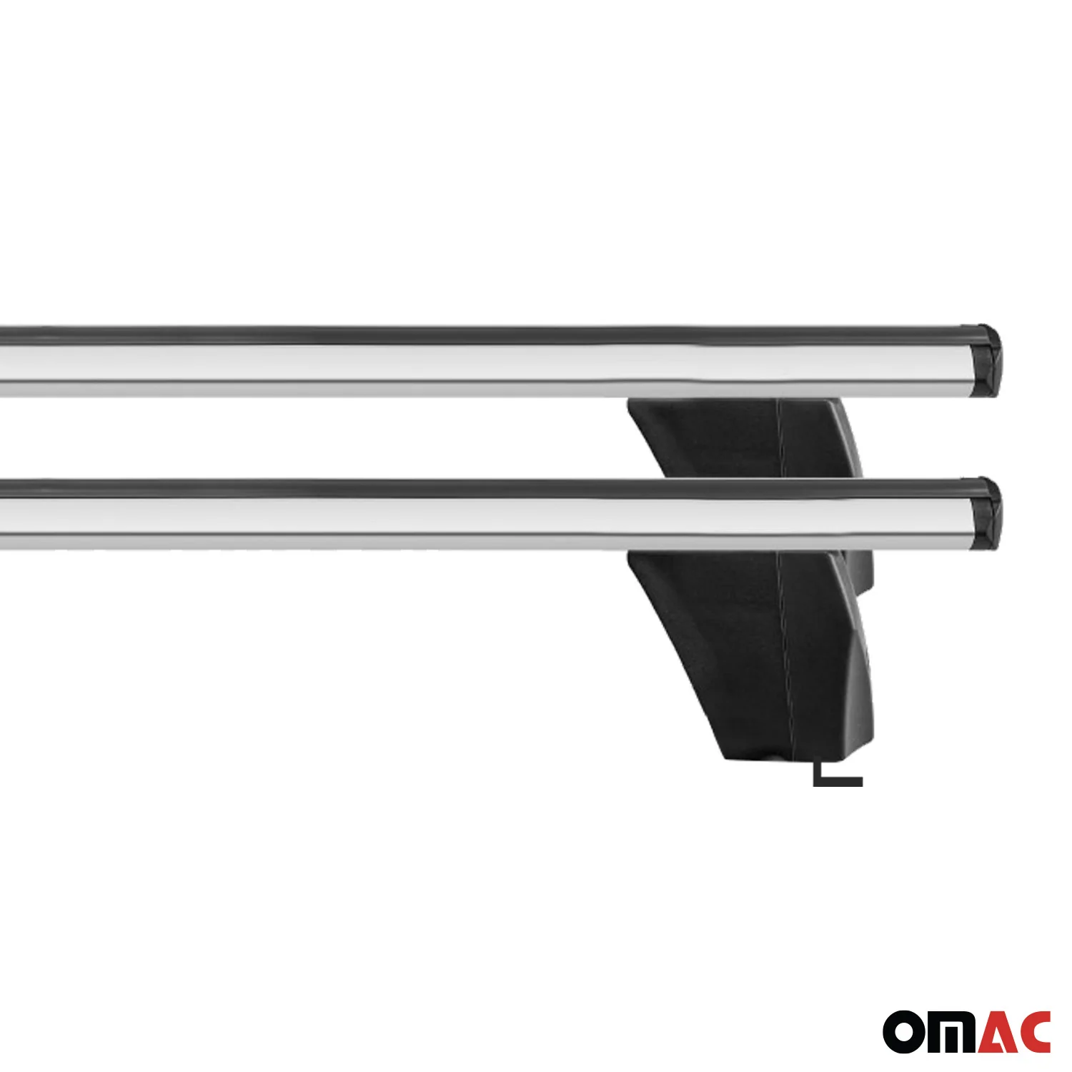 1997-2003 BMW 5 Series E39 Sedan Roof Rack Cross Bars Silver - Image 12